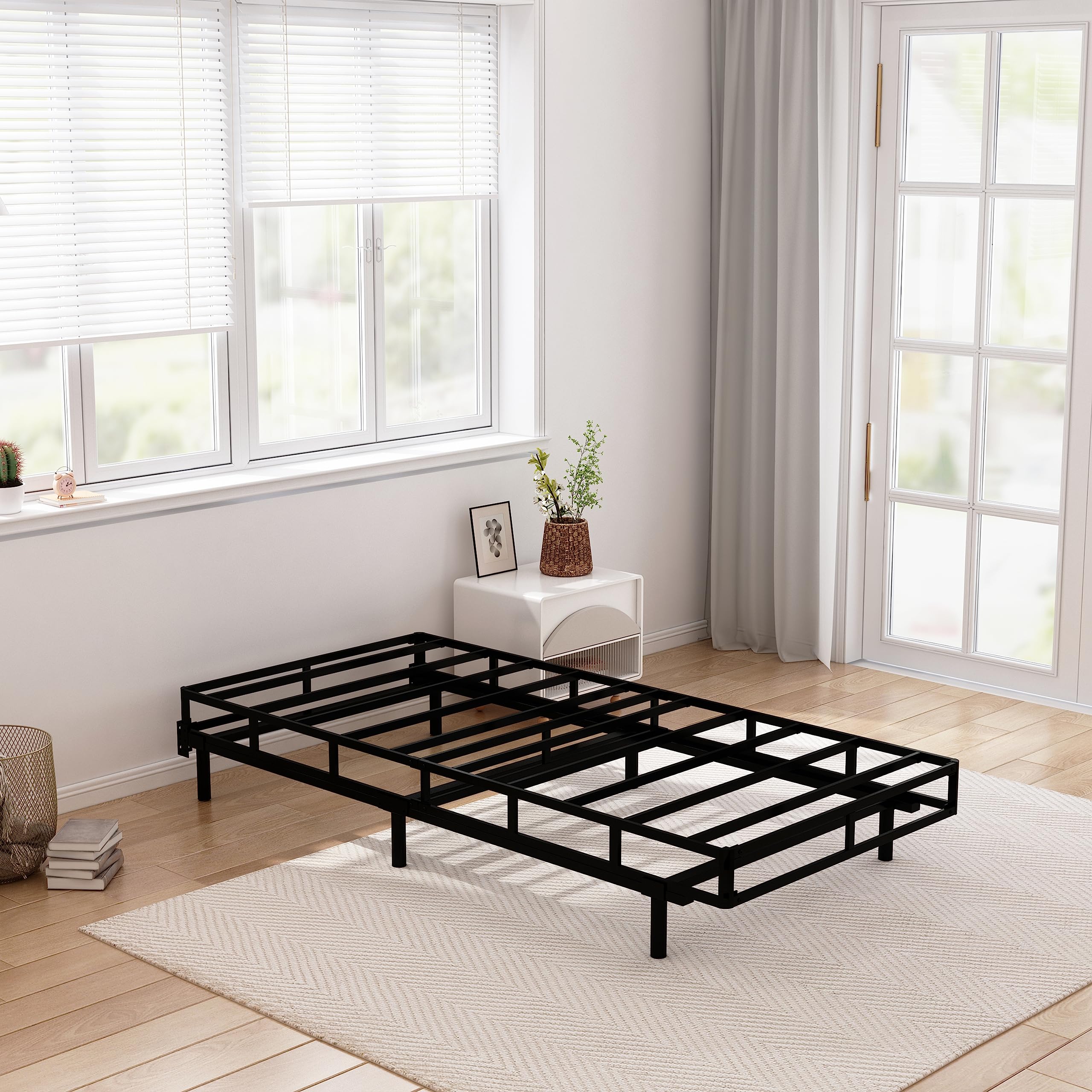 Gdduck Twin Box Spring, 5 Inch Metal Box Spring Twin Basics Bed Base