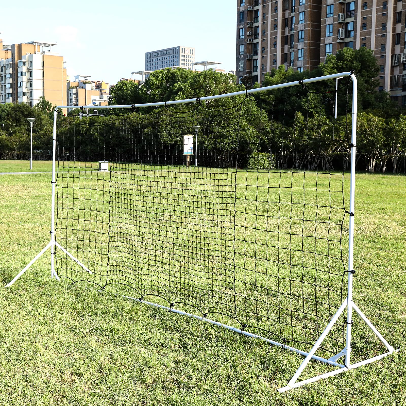 Rete da Rimbalzo per Calcio, Rete da Rimbalzo per Calcio in Acciaio, Rete di Rimbalzo per Allenamento di Calcio in Giardino e Allenamento di Calcio 6'x4' e 12'x6'