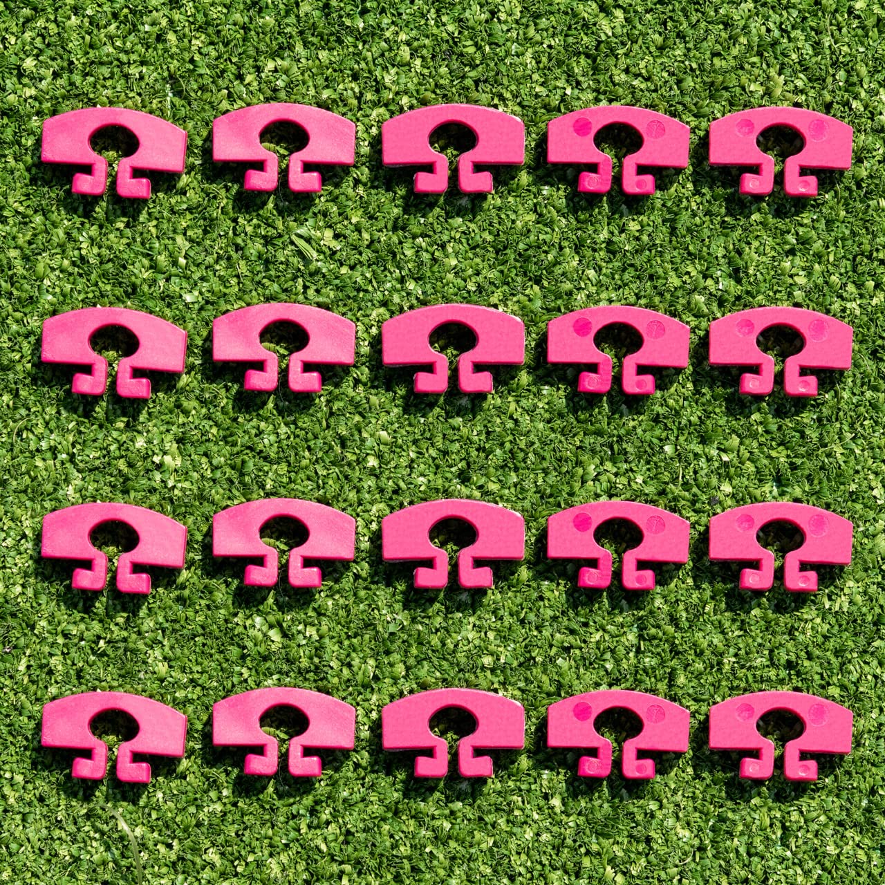 FORZA Aluminium Net Clips | OFFICIAL The Ultimate Nylon Net Clip – Keep Goal Nets Secure All The Time (40 Pack, Pink)