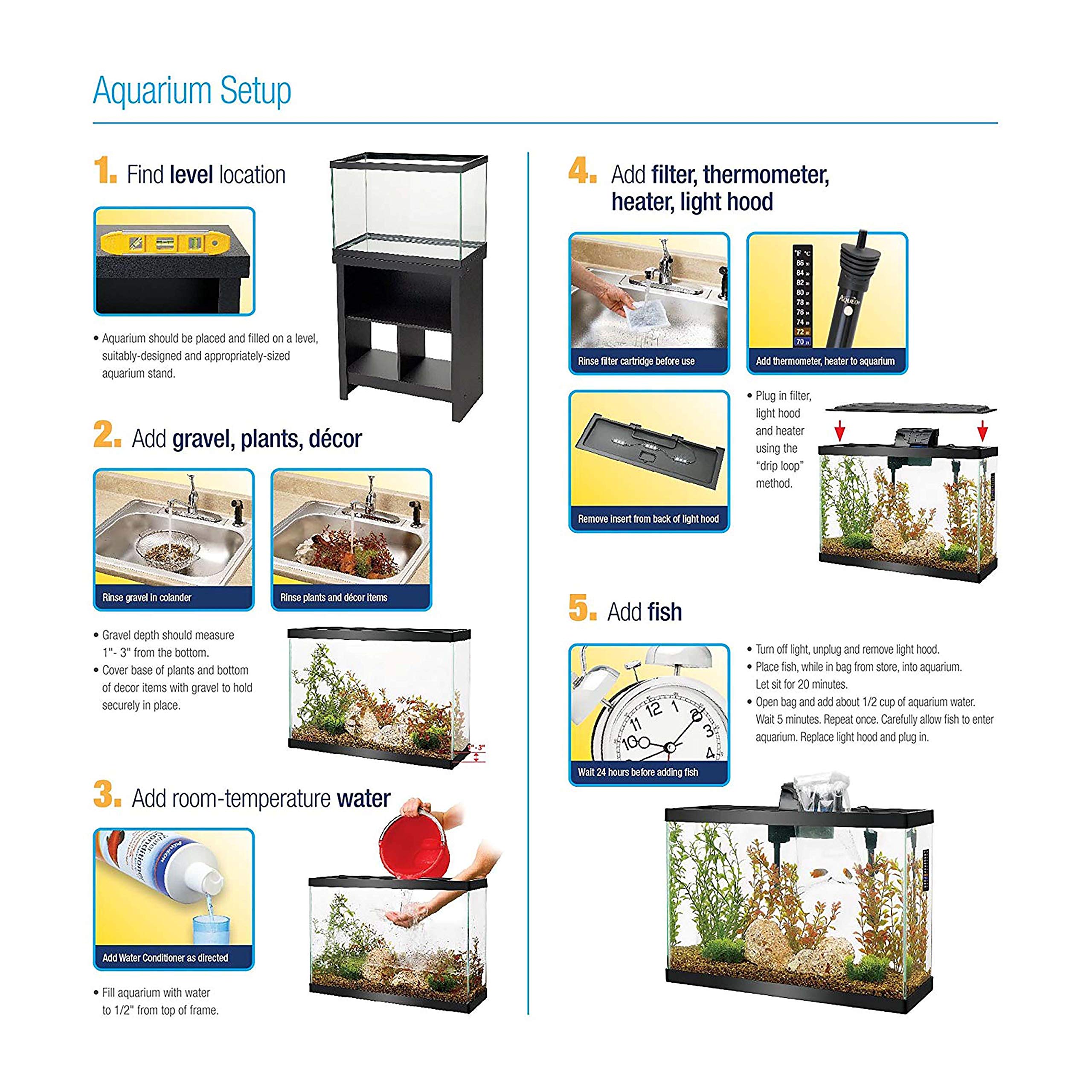 Aqueon Standard Glass Rectangle Aquarium 10, Clear Buy Online in INDIA