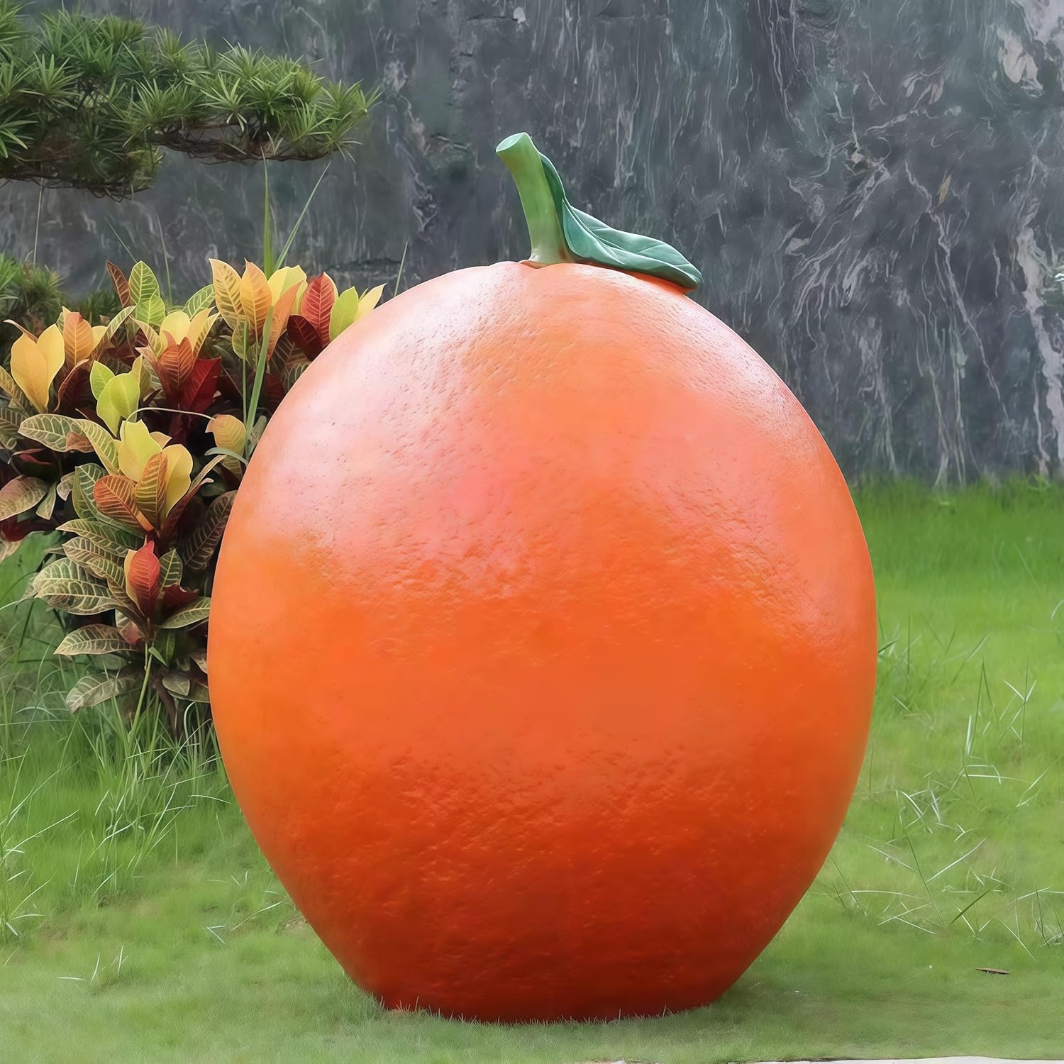 FENGSHUI-CAISHEN Garden Artificial Orange Decor & Gifts - Fake Faux Orange Accessories & Centerpiece, Artificial Fruit for Outdoor, Faux Fake Fruit