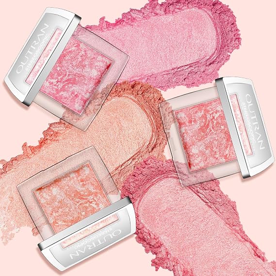 Makeup Powder Blush Highly Pigmented Baked Texture for a Bright, Healthy Glow | Available in 3 Gorgeous Shimmery Shades