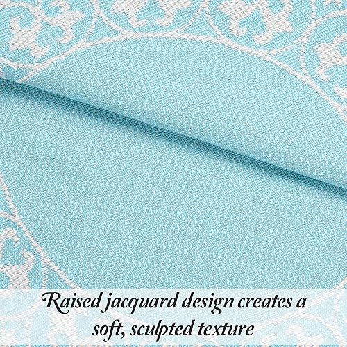 Miniatura 10 de SUPERIOR Juego de colcha de mezcla de algodón, incluye colcha de gran tamaño y 2 fundas de almohada a juego, manta ligera, decoración de cama,