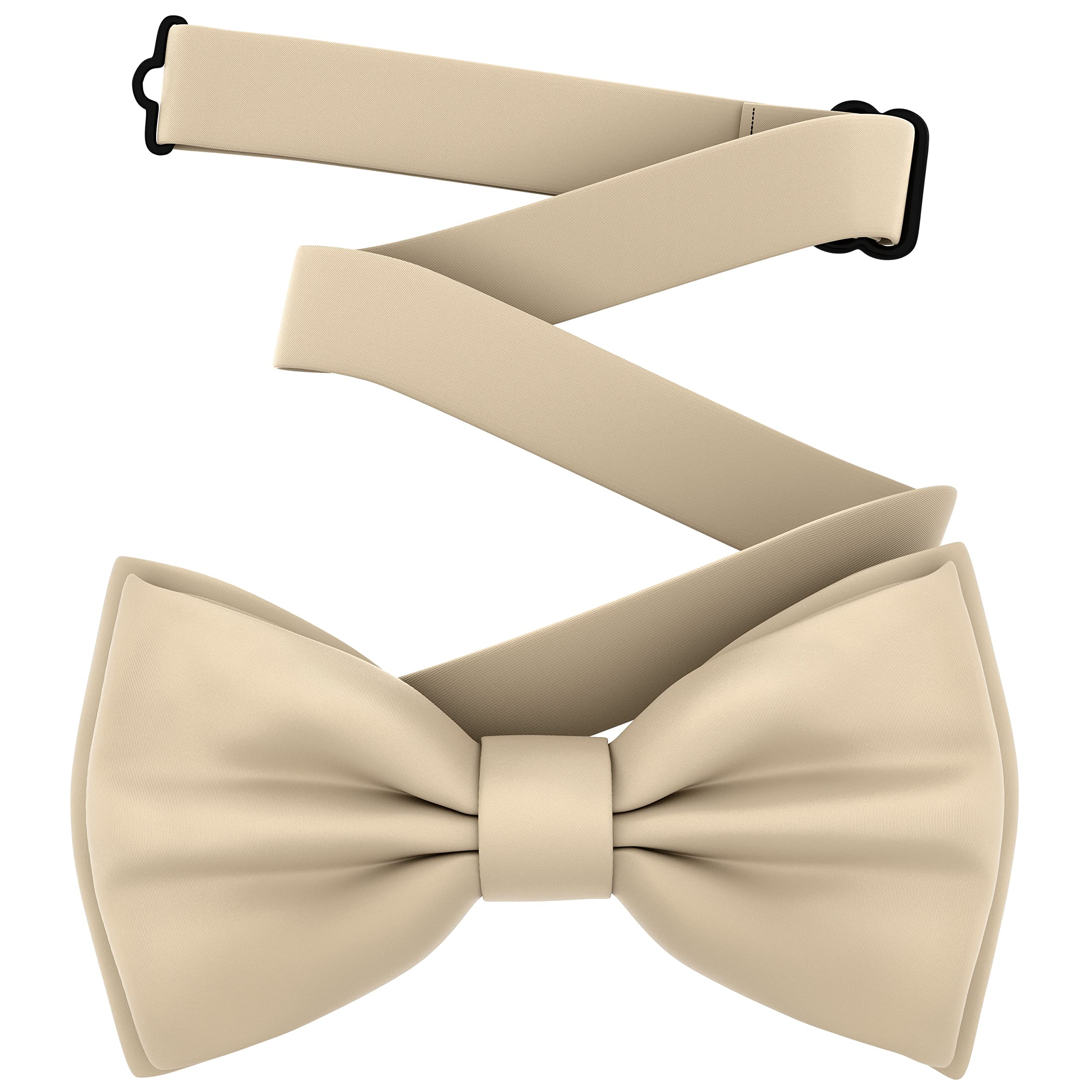 Adam Young Men's Bow Ties Pre-Tied Style Formal Satin Classic Bowtie for Tuxedo Faux Silk