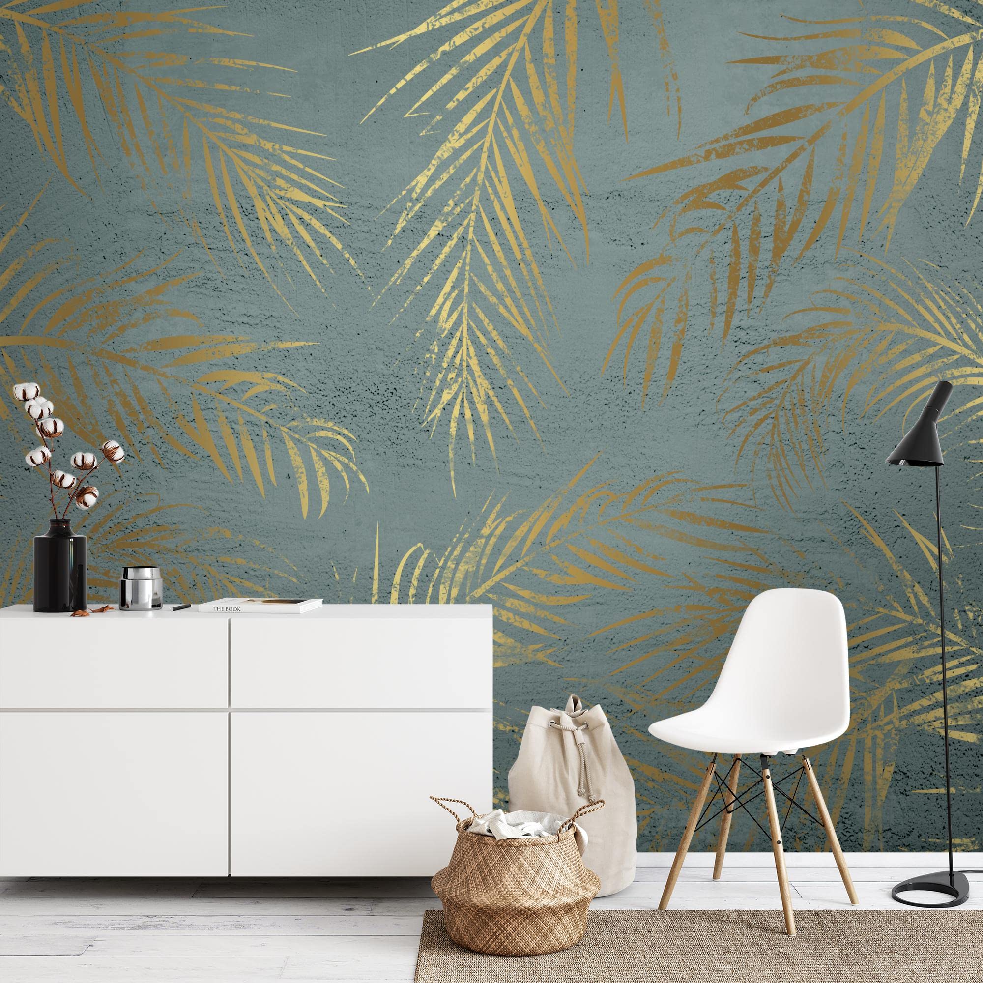 Runa Art Photo Wallpaper Leaves Modern Non-Woven Living Room Bedroom Wall Decoration - Made in Germany - Green 9586010a - Image 2