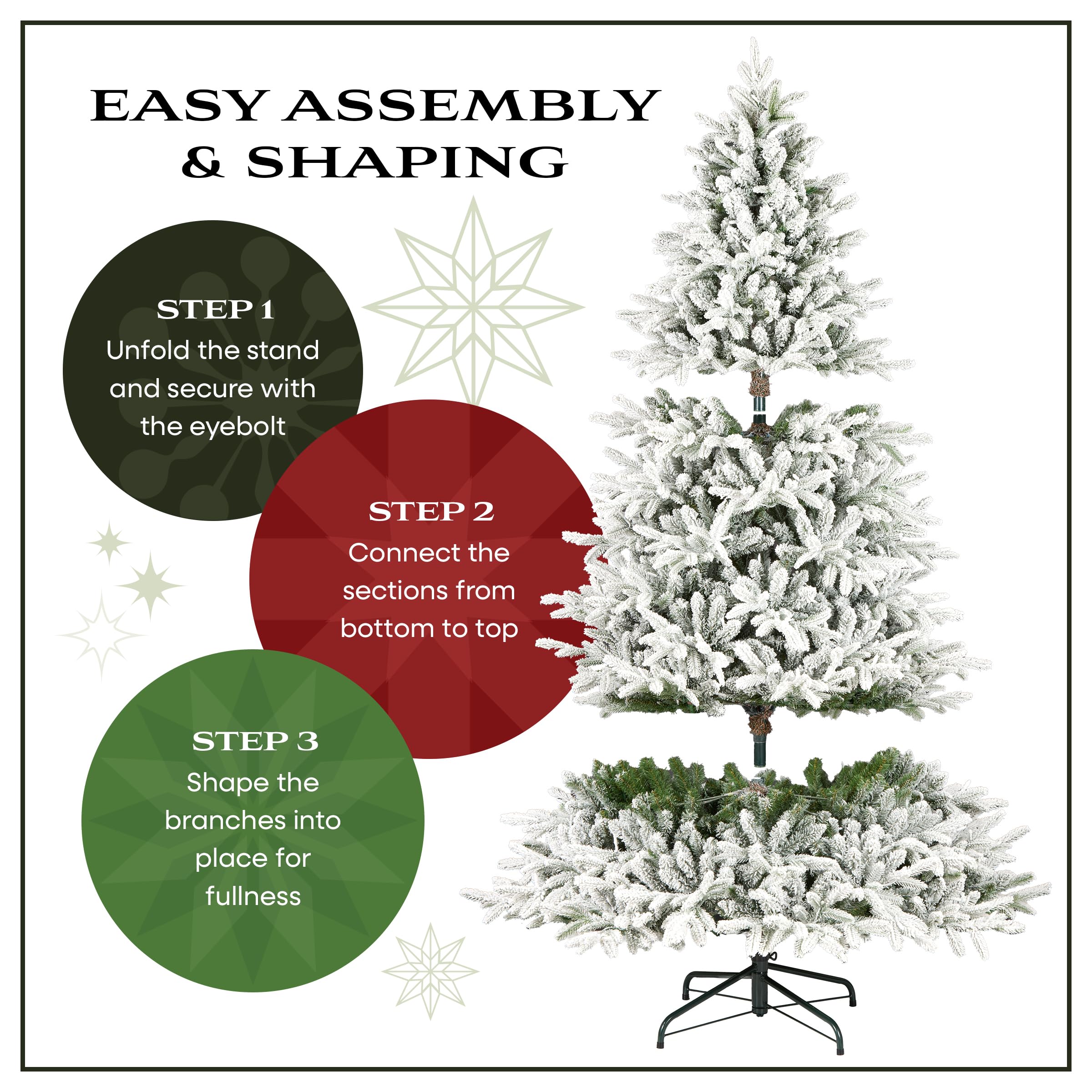 Amazon.com: National Tree Company 7.5ft Pre-Lit Flocked Acacia