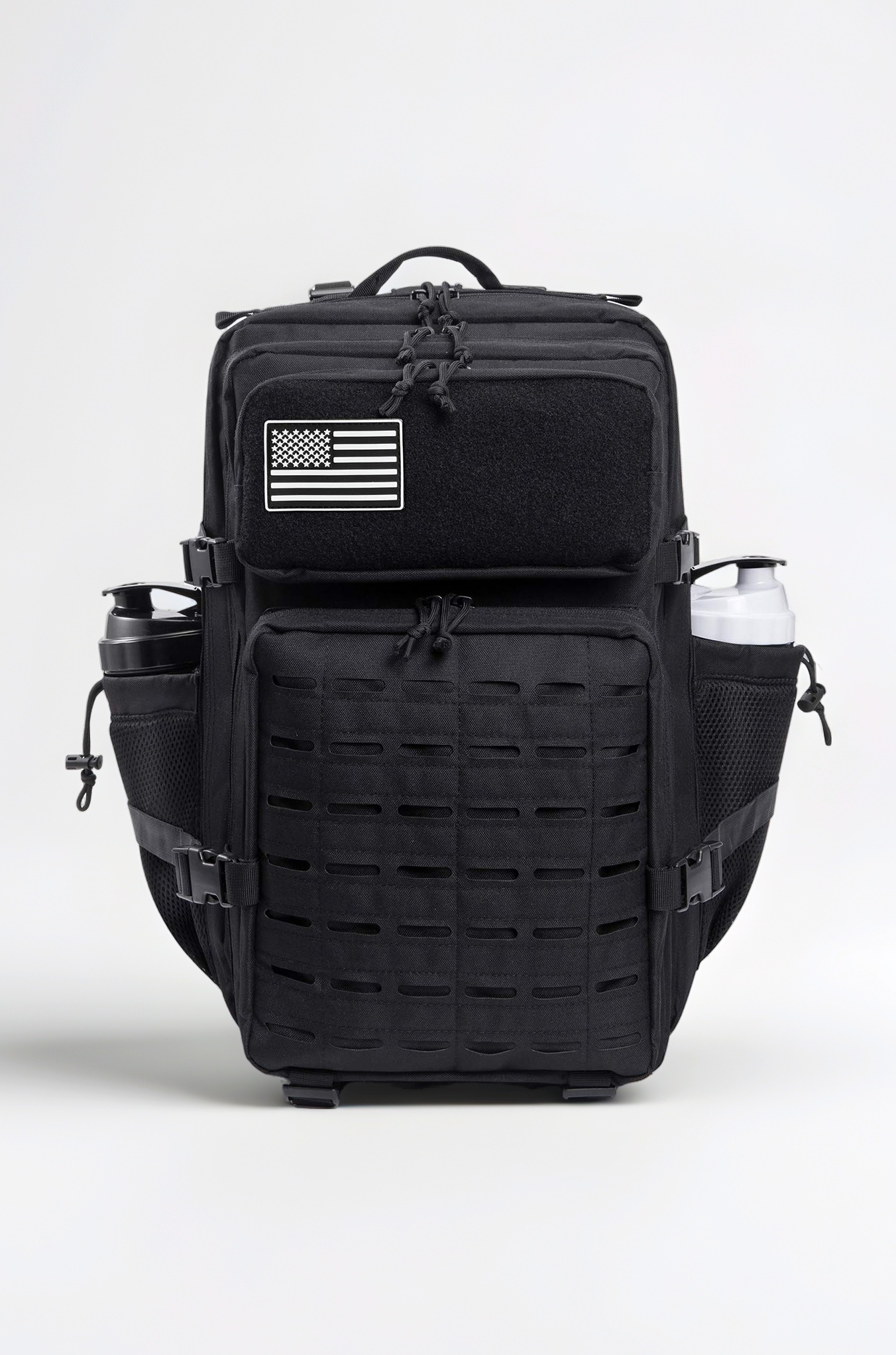 QT&QY 25L/35L/45L Military Tactical Backpack For Men Molle Daypack 3 Day Bug Out Bag Hiking Rucksack With Bottle Holder