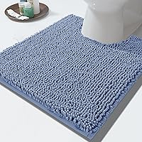 Vista 32 de Yimobra Tapetes de baño lavables, de chenilla súper suave y absorbente, para suelo y alfombra, de secado rápido, antideslizante, para bañera y Beige