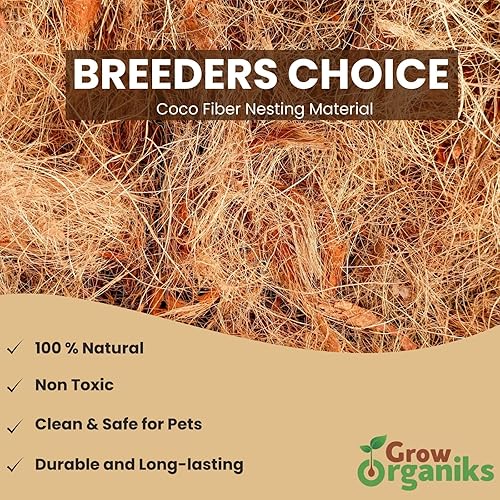 Miniatura 5 de Ropa de cama de animales de fibra de coco, material de anidación de aves (200 GMS), almohadillas de anidación de pollo, ropa de cama de hámster,