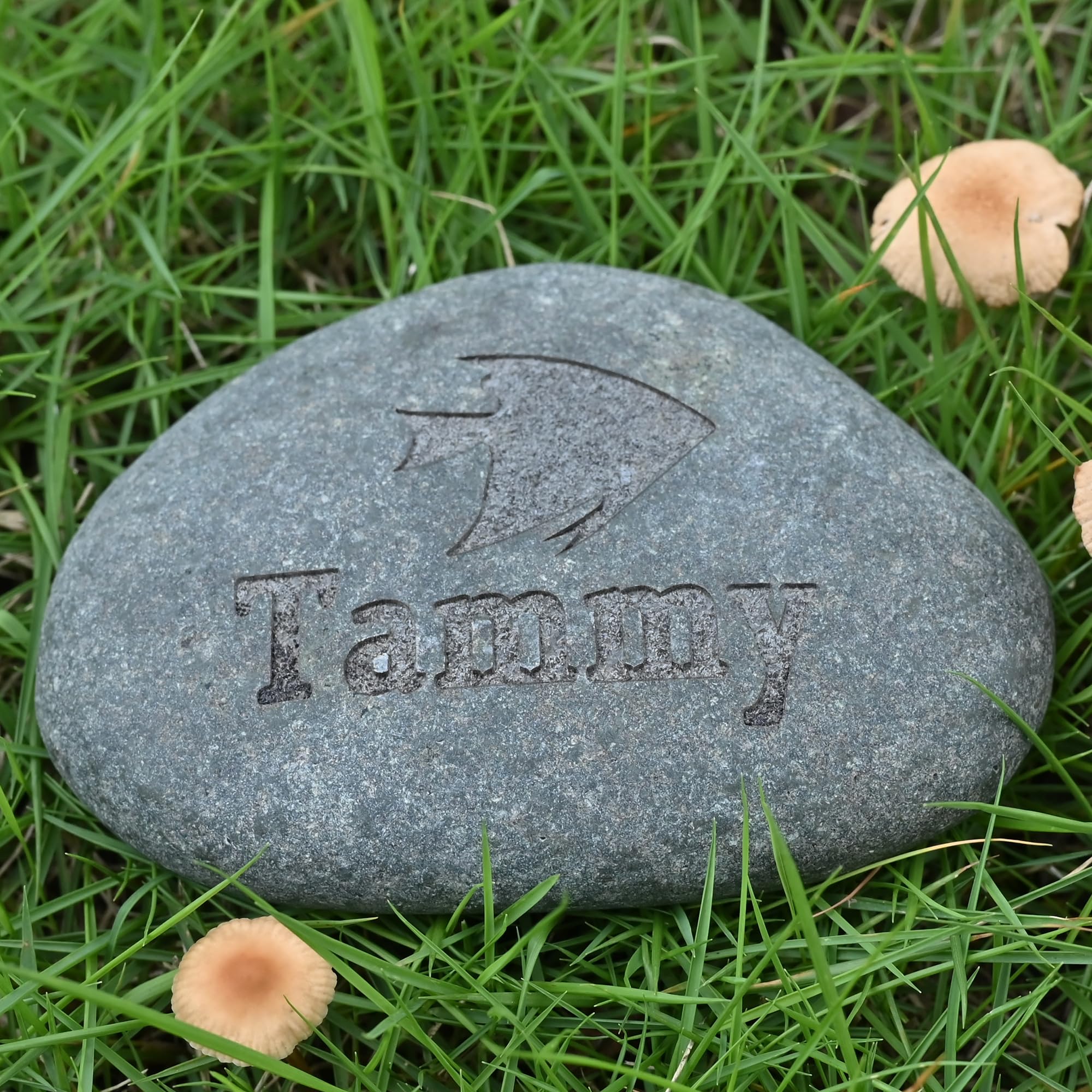 Fish Memorial Stone River Rock | Fish Lover Gift | Fish Memorial | Fish Headstone | Fish Keepsake | Fish Remembrance Gift | Bereavement Gift for Loss of Fish