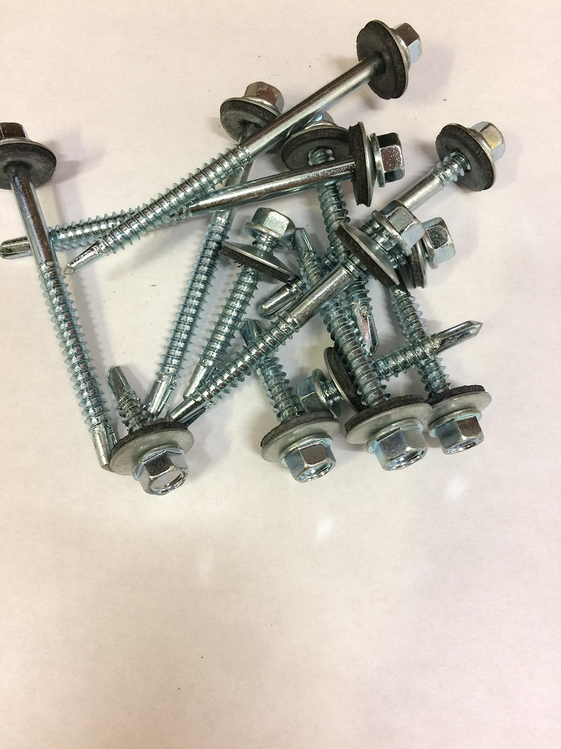 50 Pack of 6.3mm x 22mm TEK Stitching CLADDING Screw FB