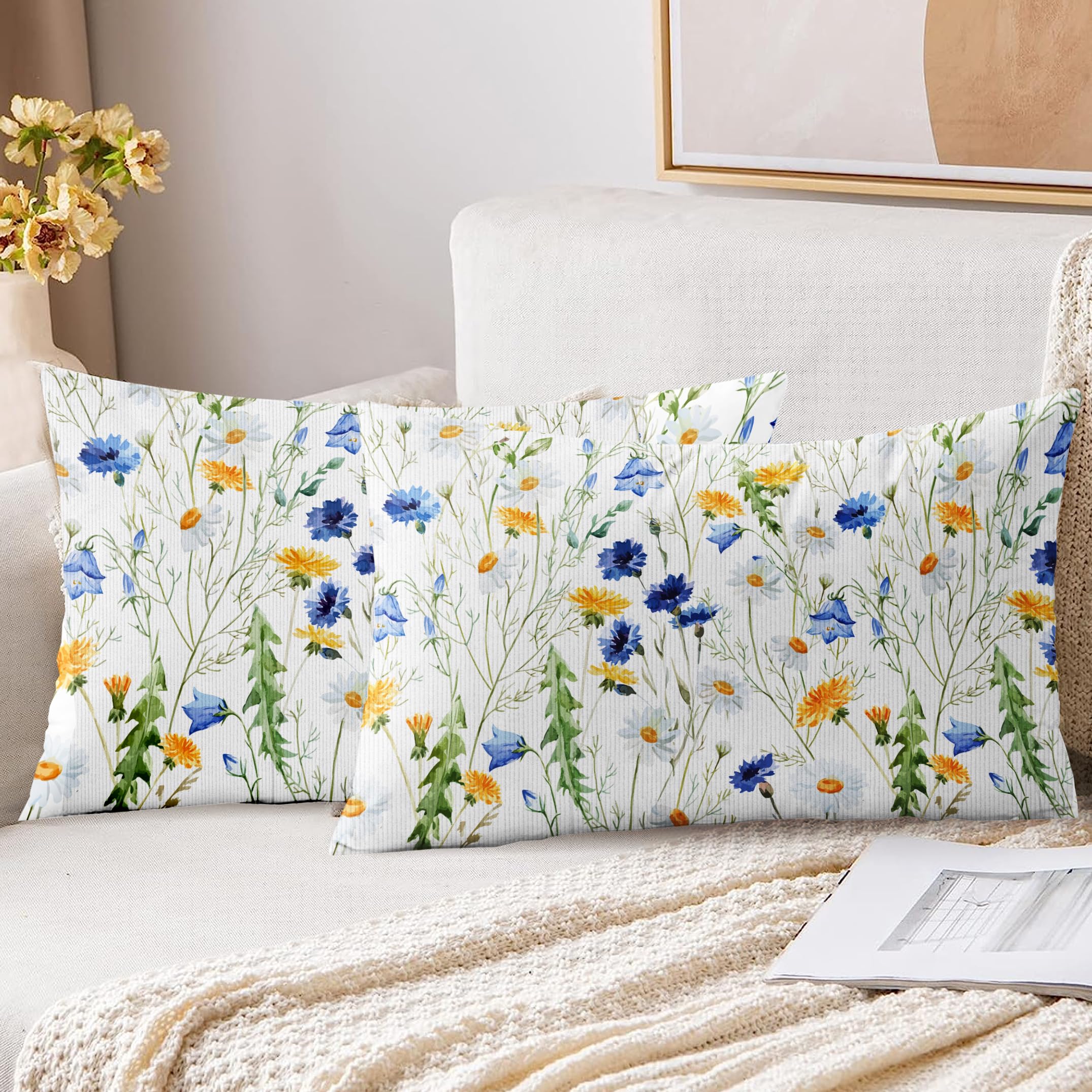 XPHZZL Cushion Covers Set of 2 Pack 30 x 50 cm