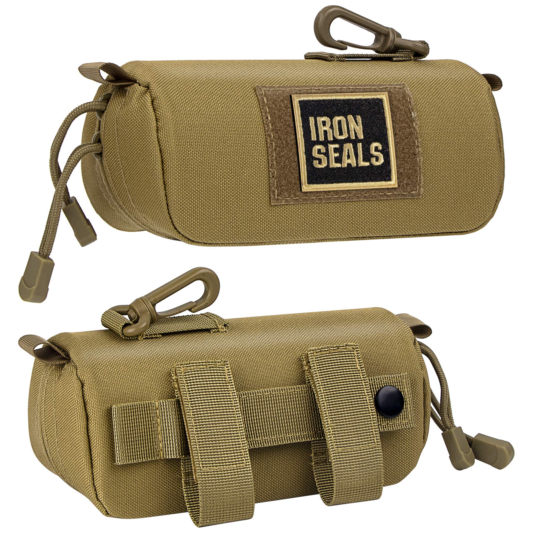Extra Large Tactical Molle Sunglasses Case Anti-Shock Semi-hard Clamshell Glasses Case, X-Large