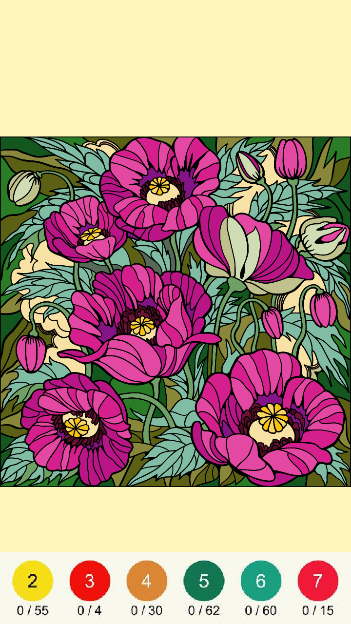 Paint By Number Happy Paint Color By Number App on Amazon Appstore