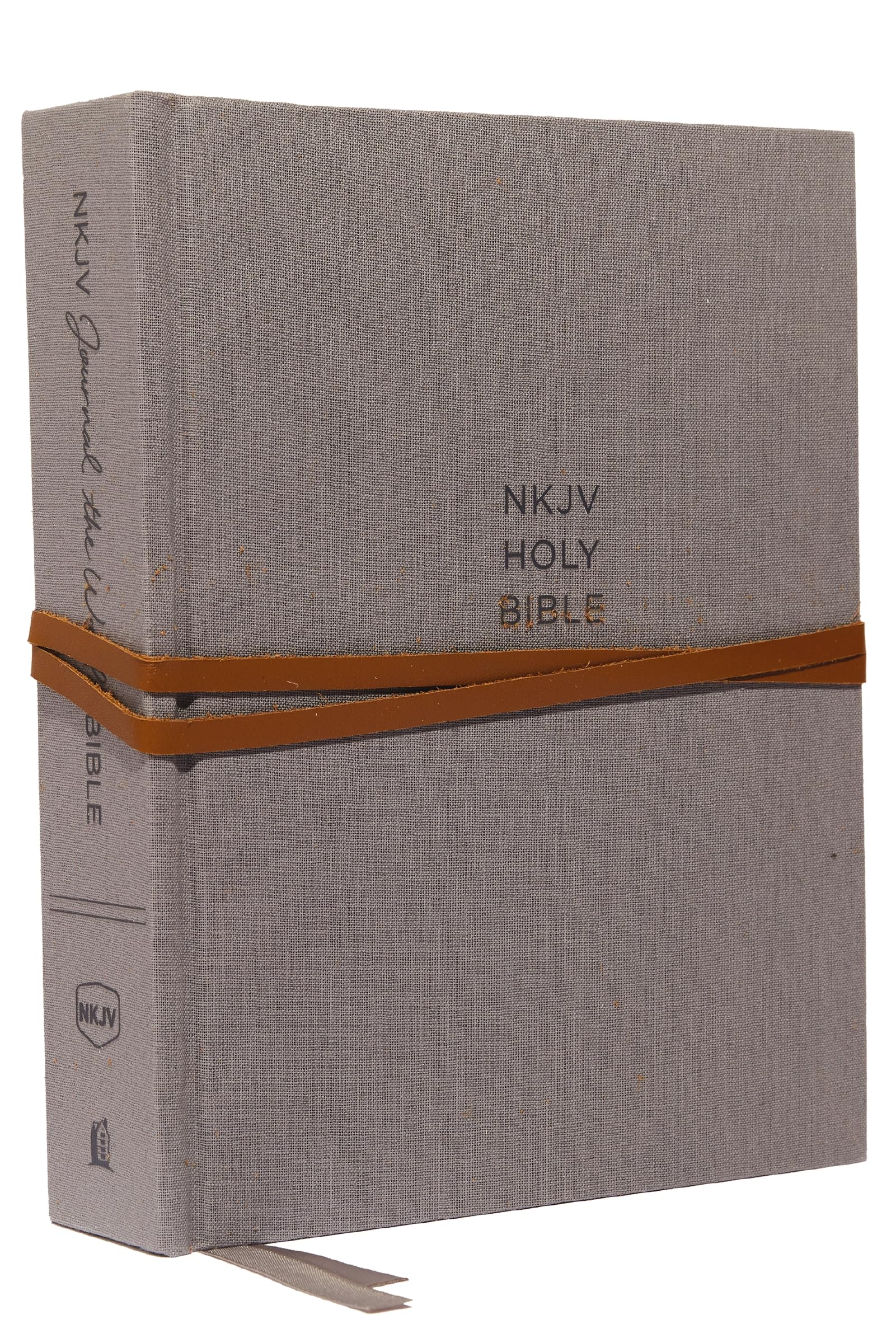 NKJV, Journal the Word Bible: Reflect, Journal or Create Art Next to Your Favorite Verses (Cloth over Board, Gray, Red Letter, Comfort Print): ... or Create Art Next to Your Favorite Verses
