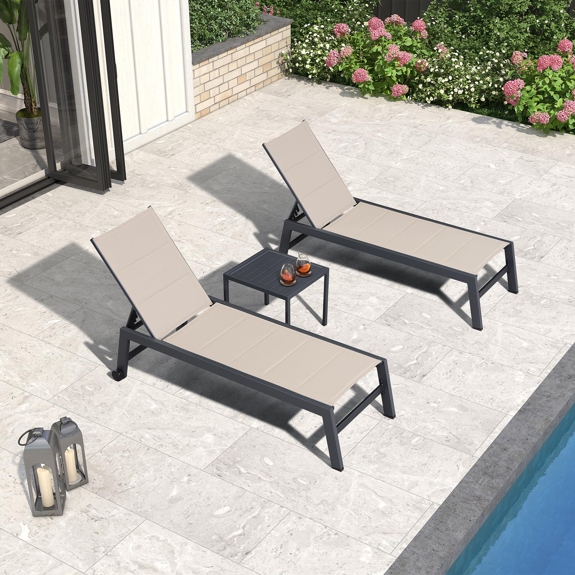Best Chaise Lounge Chair Outdoor in 2026: 5 Poolside Picks 2 PURPLELEAF PURPLE LEAF Outdoor Patio Chaise Lounge Set of 2 Aluminum Lounge Chai — product photo