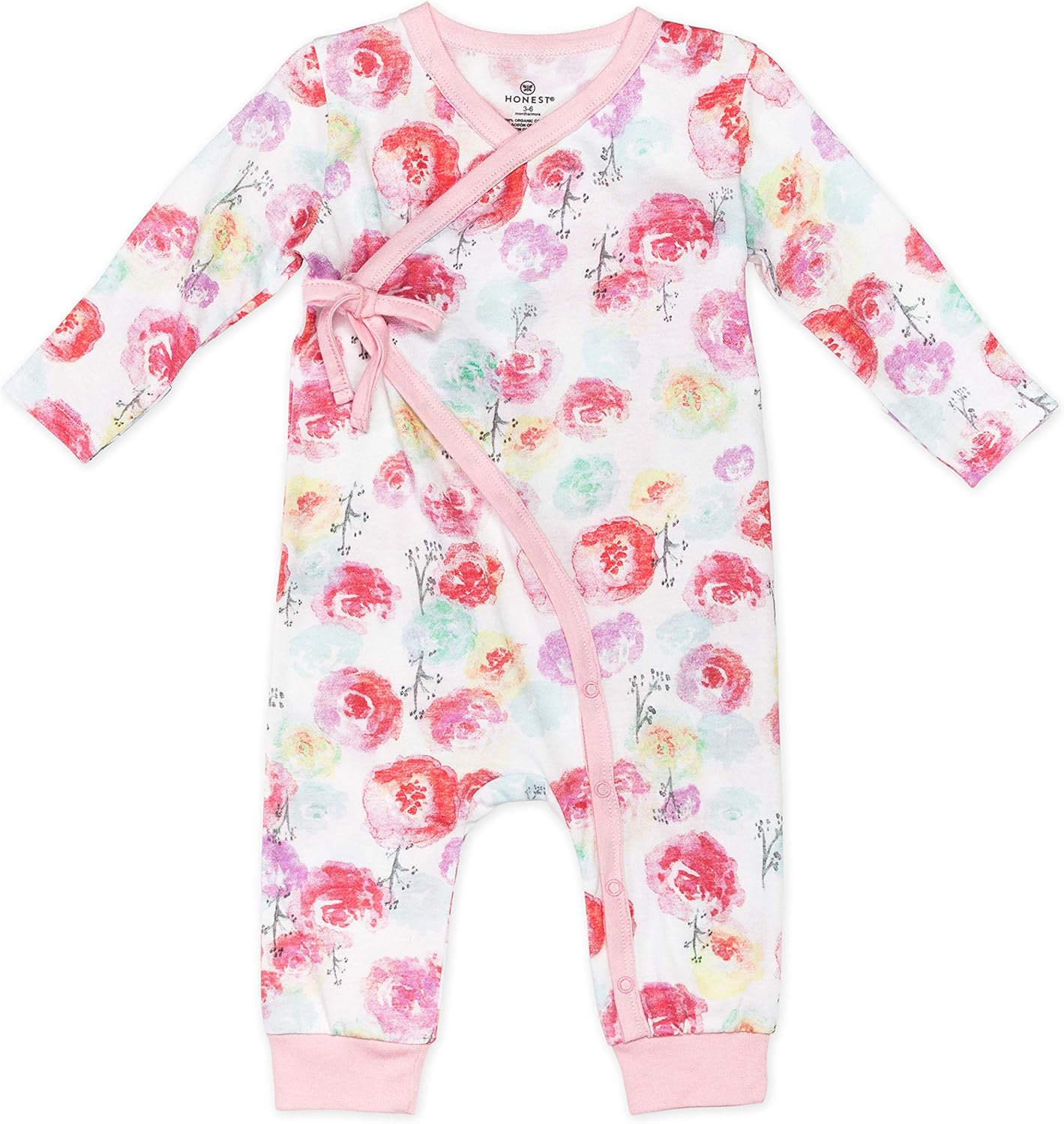 HonestBaby unisex-baby Kimono Coverall Organic Cotton