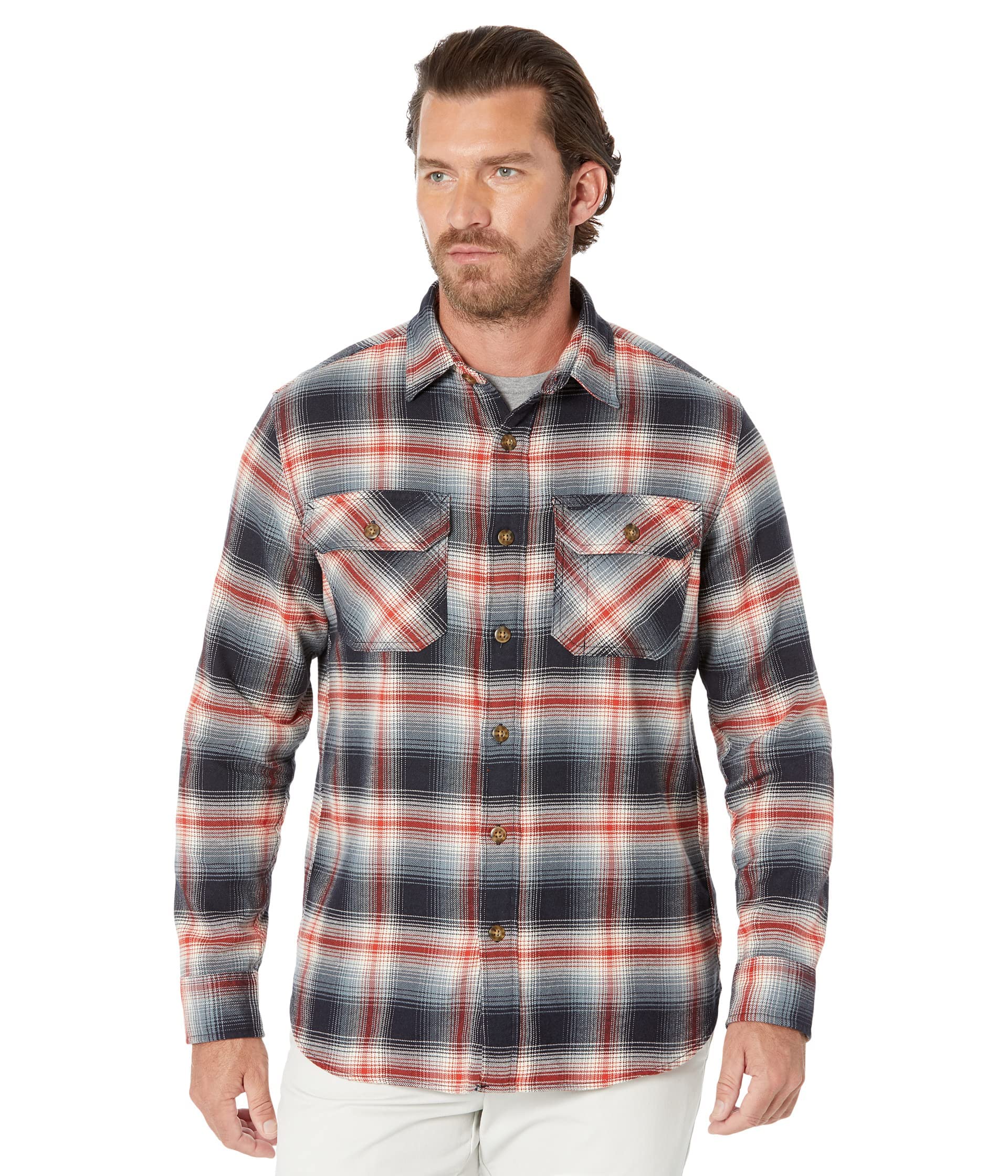Pendleton Men's Long Sleeve Super Soft Burnside Flannel Shirt