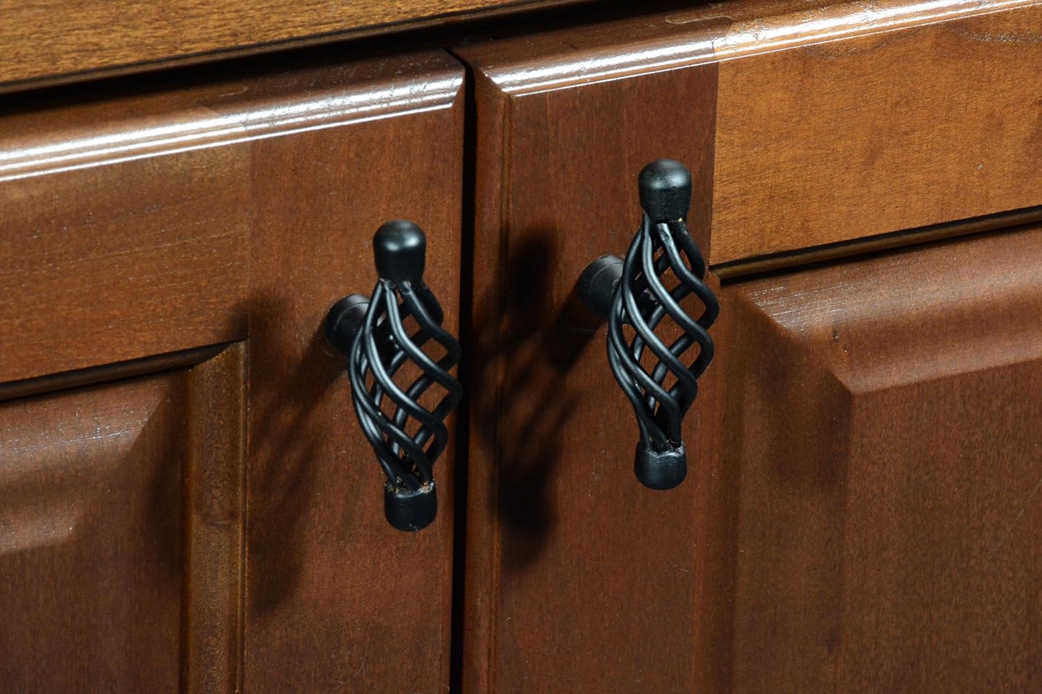Style Selections S105P-69-DBK - 2-3/4 in. (70mm) Oval Cabinet Knob - Matte Black - 10 Pack