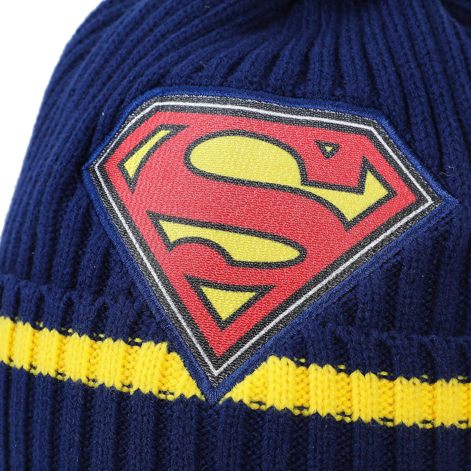 Superman Cuff Hat And Knit Gloves Youth Cold Weather Set