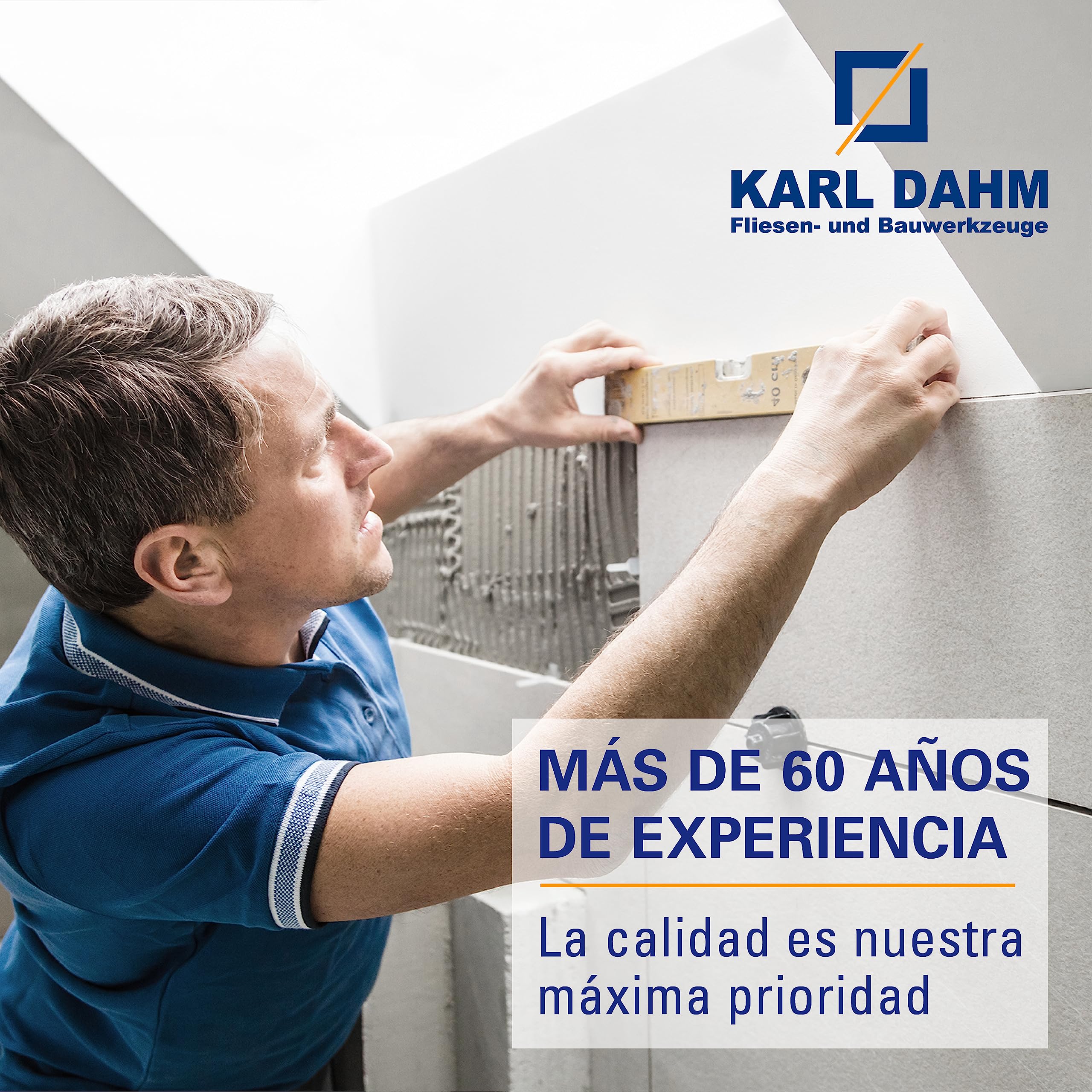 Karl Dahm Separador de Baldosa Roscado Tipo Base, Set para Juntas de 2mm, 2.500 piezas Transparentes I Clip Roscado para Nivelación de Azulejos I Asistencia Profesional para Colocar Azulejos – 12457