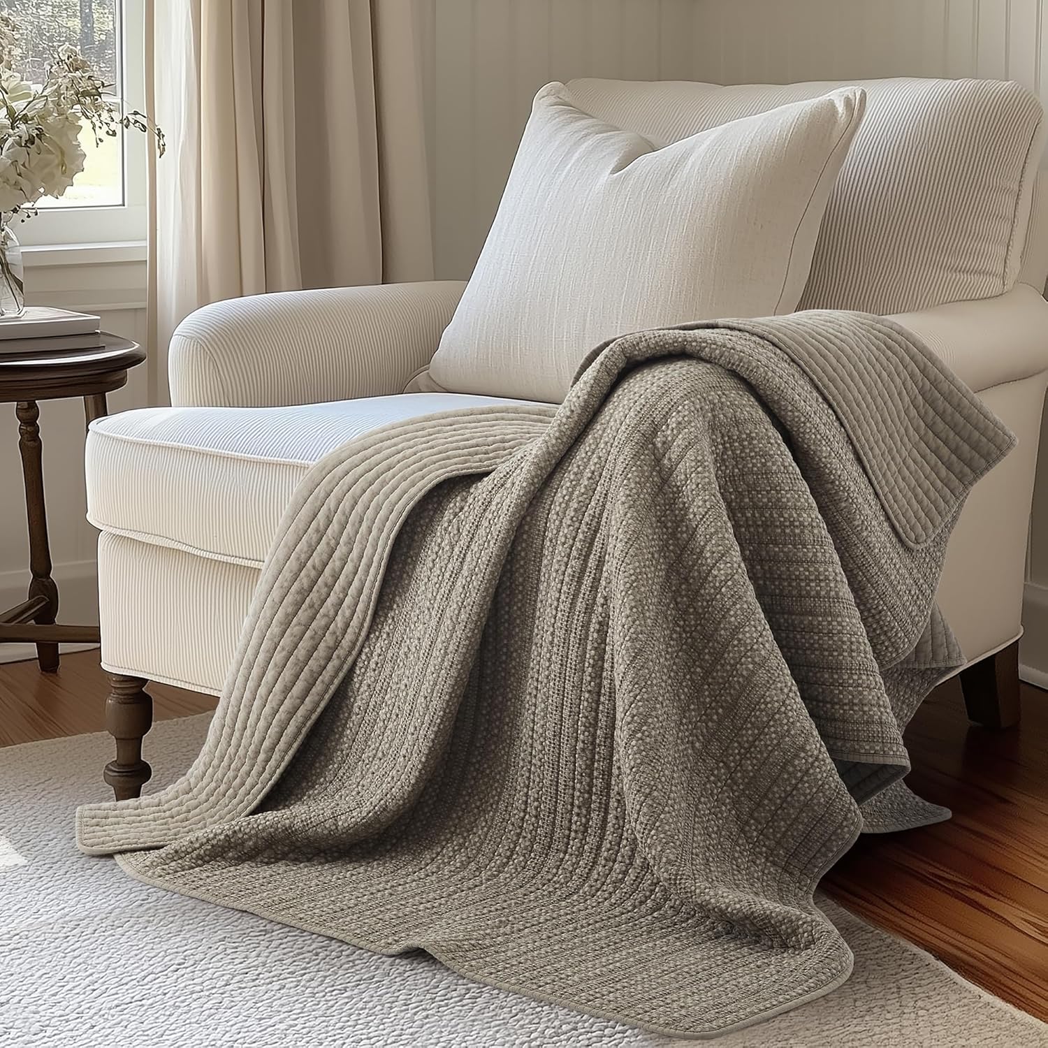 Levtex Home - Loden - Decorative Pillow (12 x 24in.) - Medallion - Grey