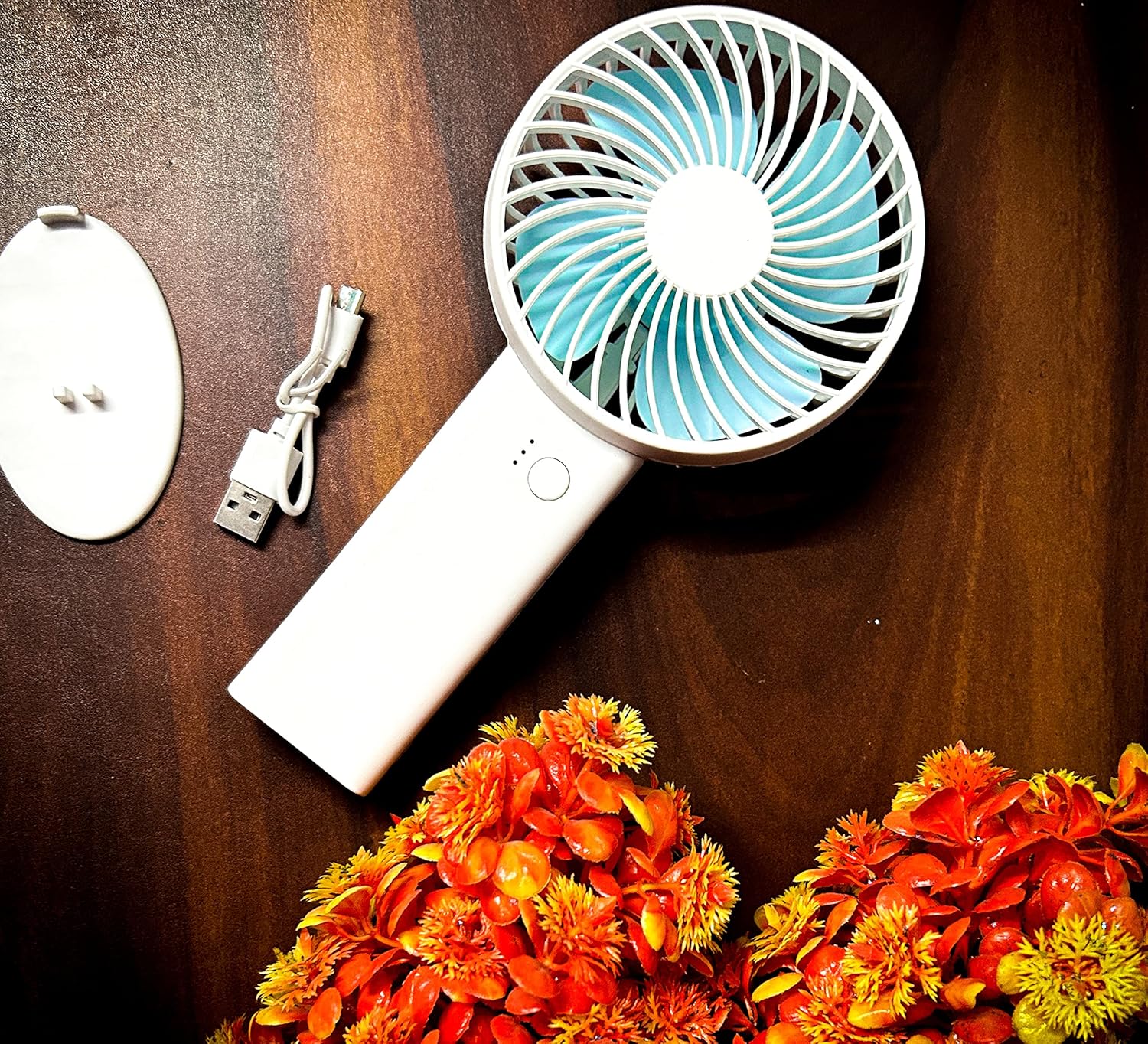 Mini Portable Fan, Hand Fan Powerful Hand Fan Table Fan Personal Small