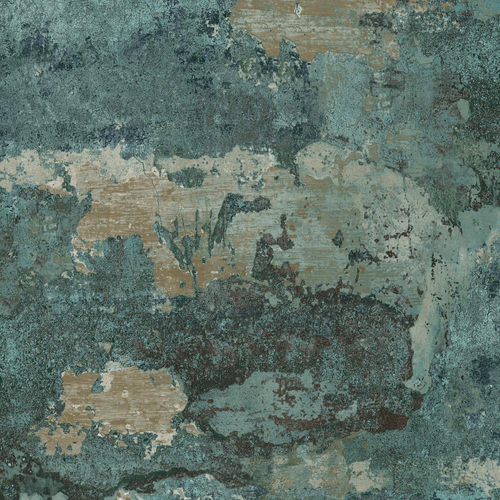 Holden Decor Turquoise Concrete Texture Teal Wallpaper 13161 - Marble Granite Stone