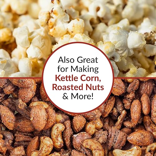 Miniatura 6 de Nostalgia Palomitas de maíz con tecnología de calor rápido, de 6 cuartos de galón, hace 24 tazas de palomitas de maíz, taza medidora de granos, sin