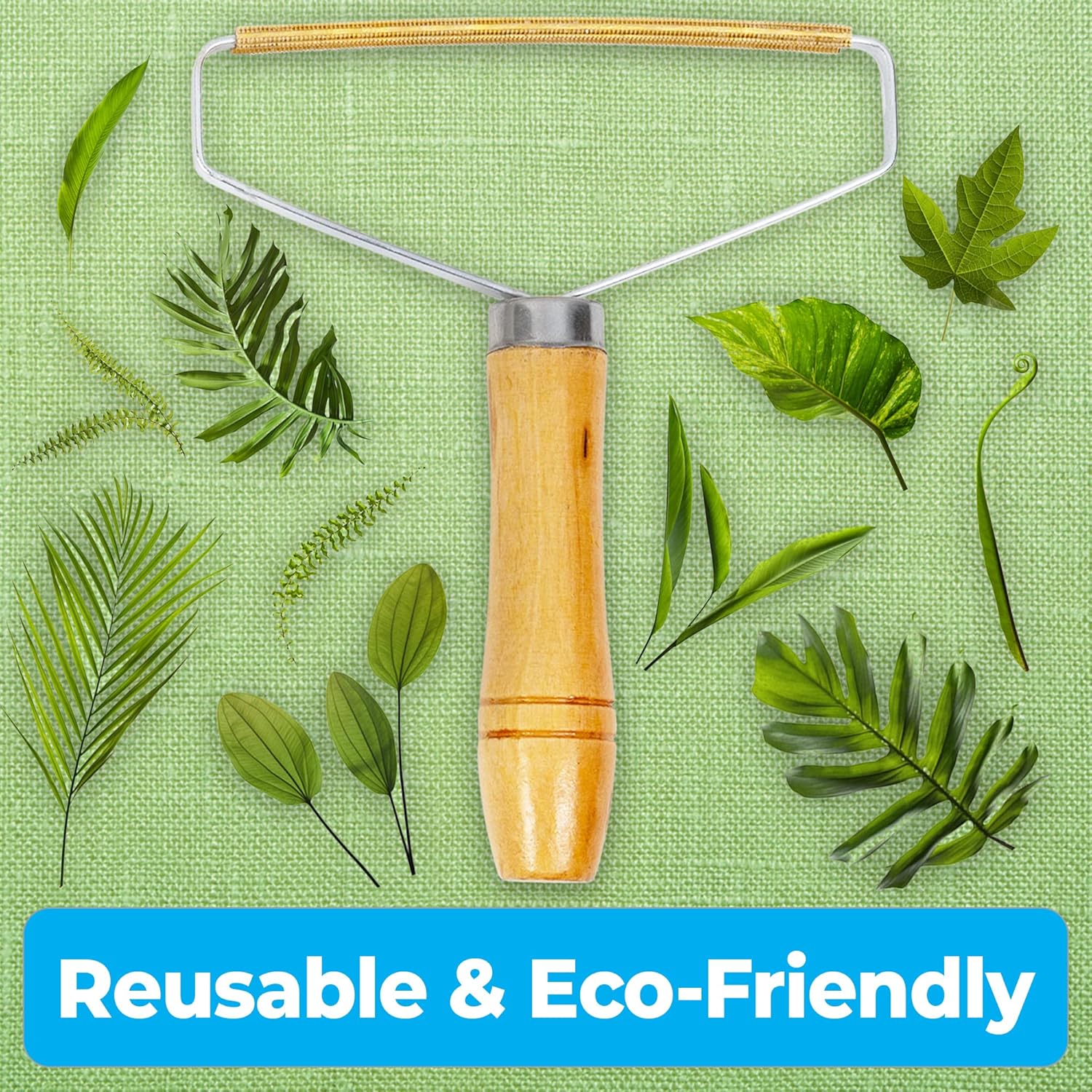 Lint Remover - 2 Pack Lint Shaver Bundle with Sticky Lint Roller - Reusable Rake Tool - Pet Hair, Cat & Dog Fur - Carpet Scraper, Fabric Pilling Comb, Fuzz Depiller for Couch & Furniture