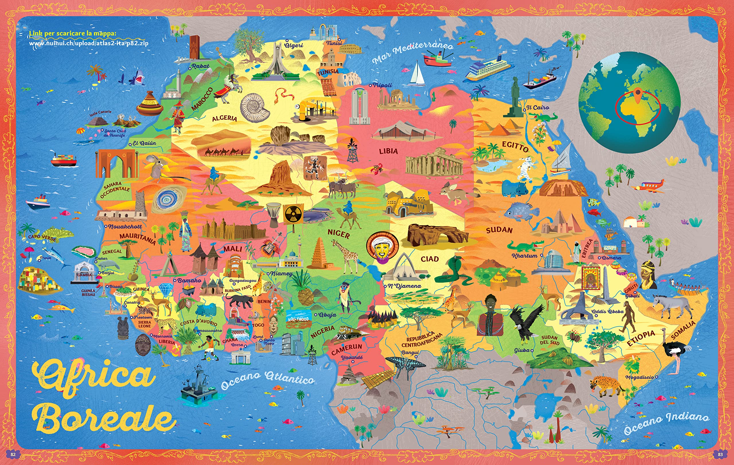 Pianeta Terra. Atlante per bambini. Mappe & video per scoprire il mondo e lo spazio. Ediz. ampliata. Con QR Code. Con 2 Poster
