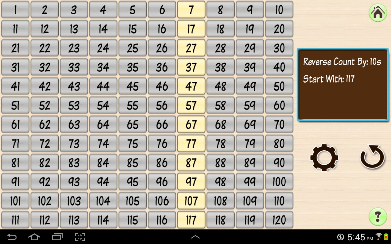 Aplicación Simply Number Grid, base 10 kids math en Amazon Appstore