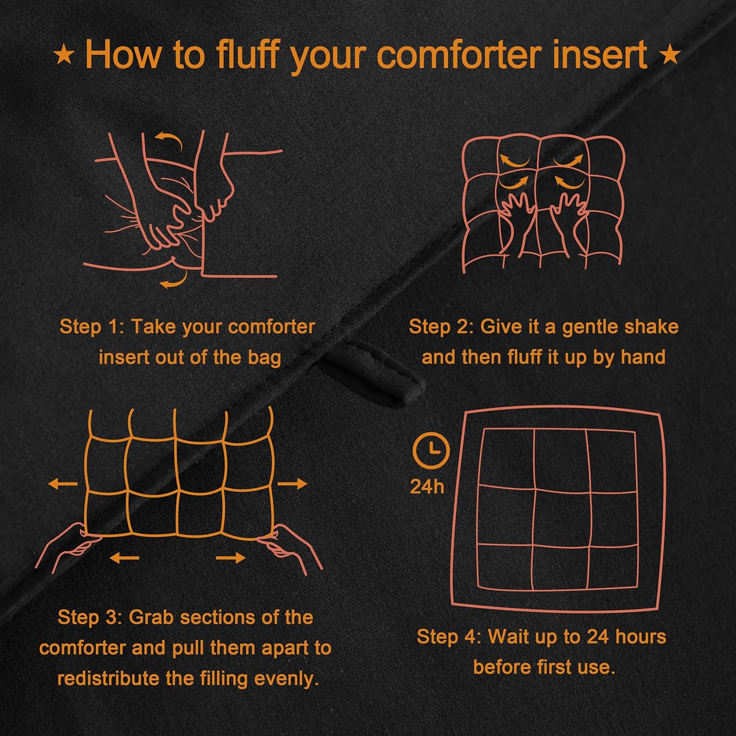 Queen Size Comforter with Quilted Design and Corner Tabs, Anti-Clump & Anti-Shifting, Down Alternative Duvet Insert, Warm & Cozy, Ideal for Bedrooms & Hotels, All-Season Bedding, A Heartwarming Gift