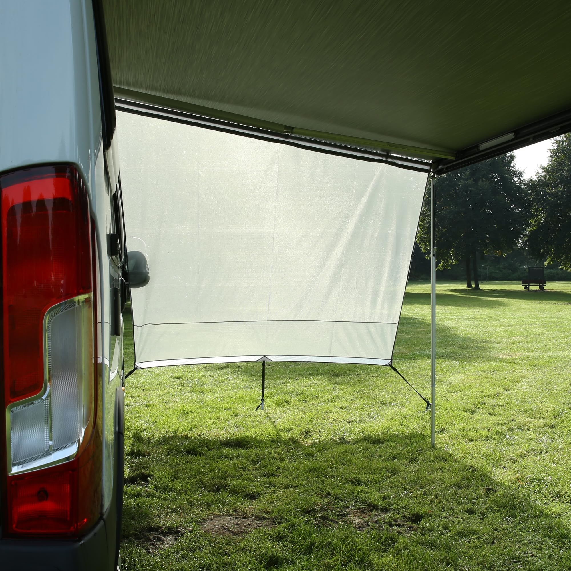 GEAR Capri Sun Blocker Markisenvorderwand winddurchlässig Sicht- und Sonnenschutz 3 Keder 240-480 cm