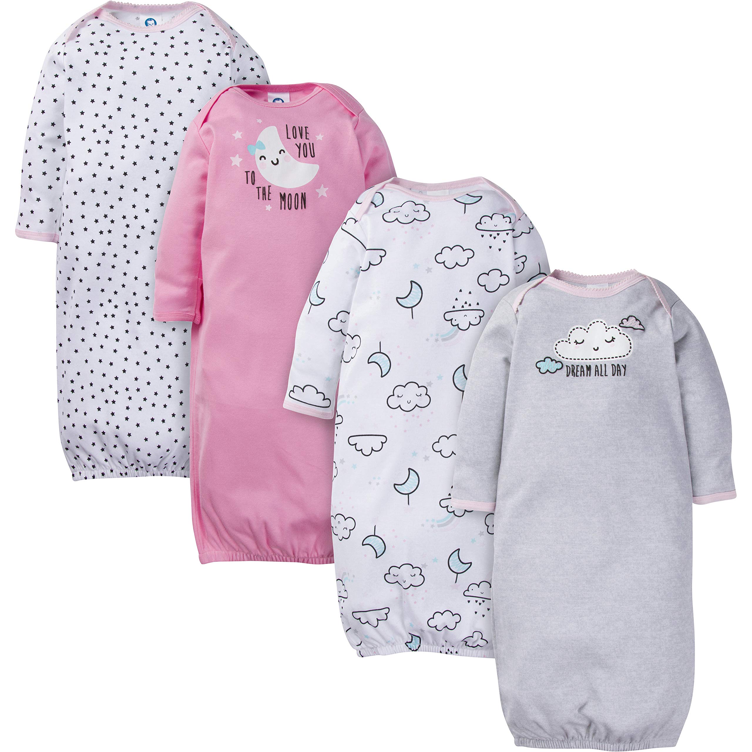 Baby Girls' 4-pack Sleeper Gown