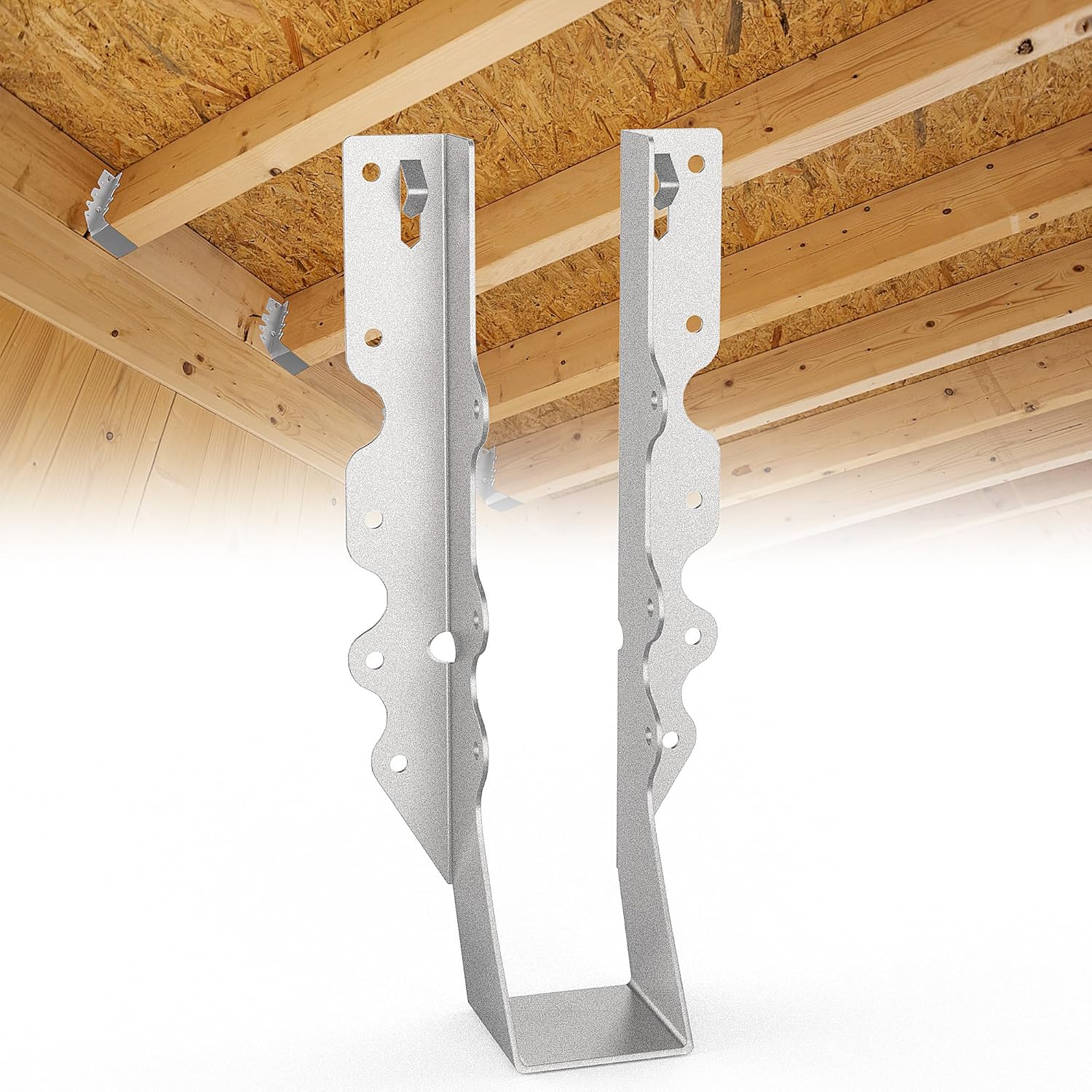 20pcs 2x10 Joist Hanger,LU210 20 Gauge Galvanizing Face Mount Joist Hangers for Wood