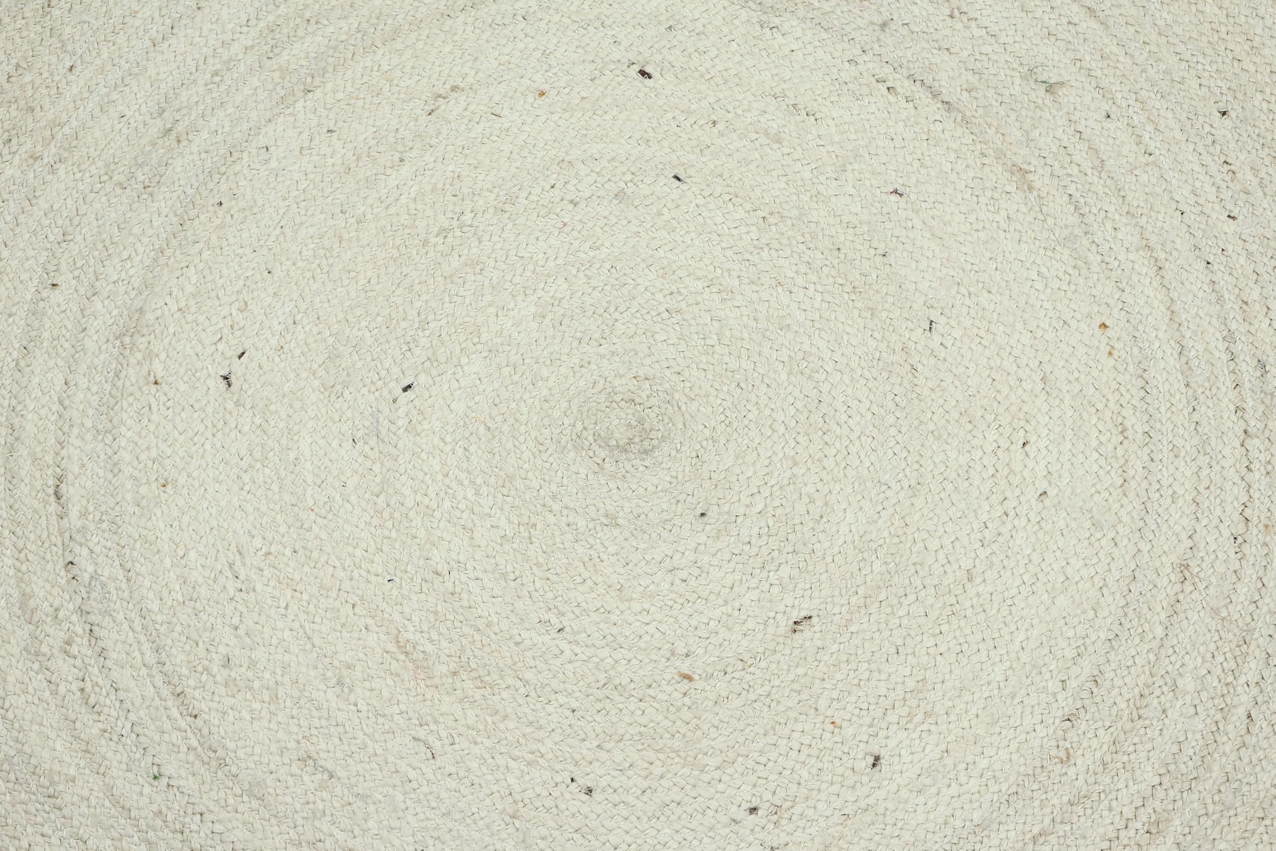 Tapis rond en jute naturelle pour intérieur et extérieur - 91 cm - Pour chambre à coucher, chevet, table à manger, couloir et cuisine