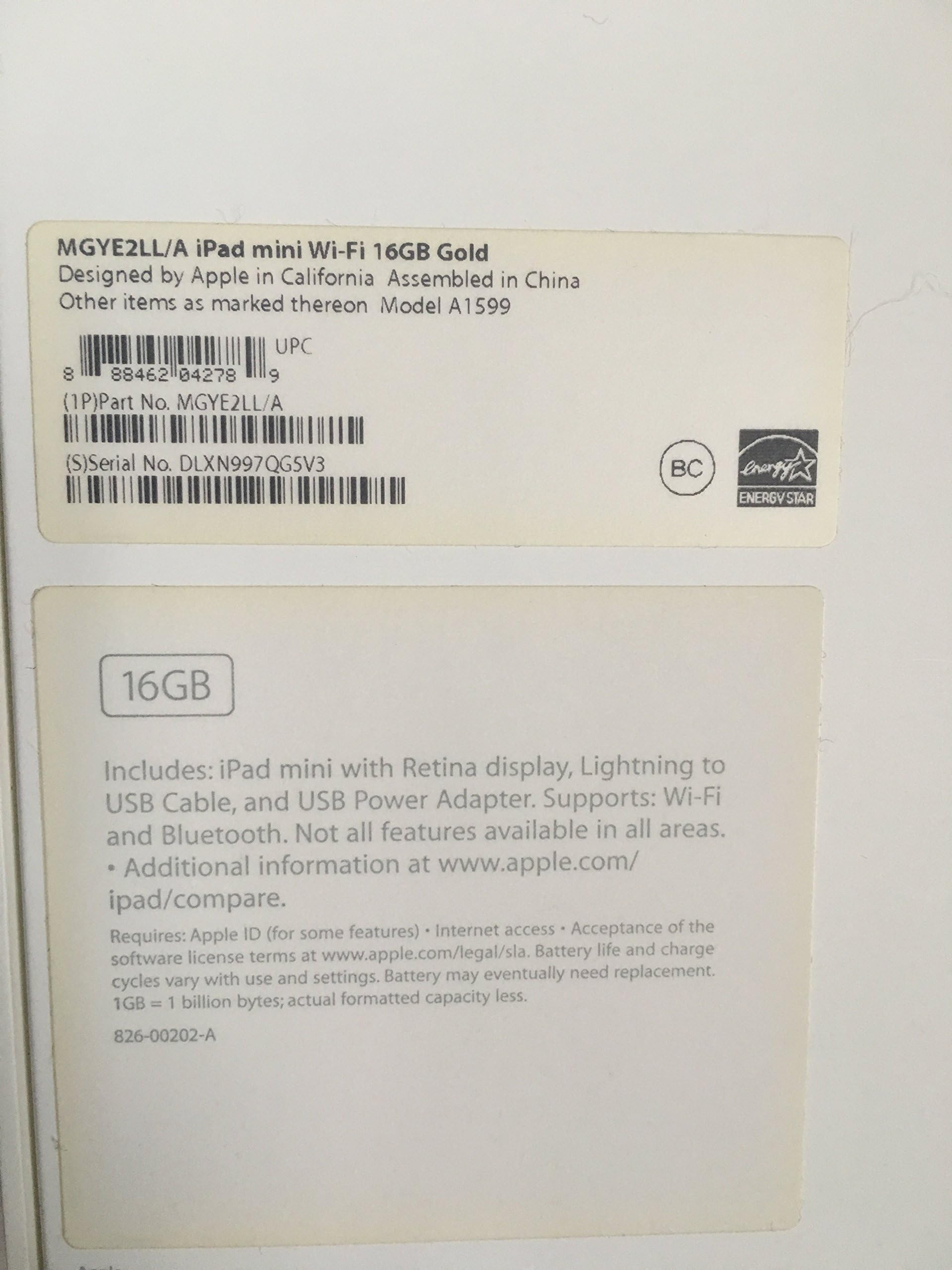 Apple iPad mini 3 MGYE2LL/A 7.9-Inch Retina Display (16GB, Wi-Fi, Apple iOS 8) Gold