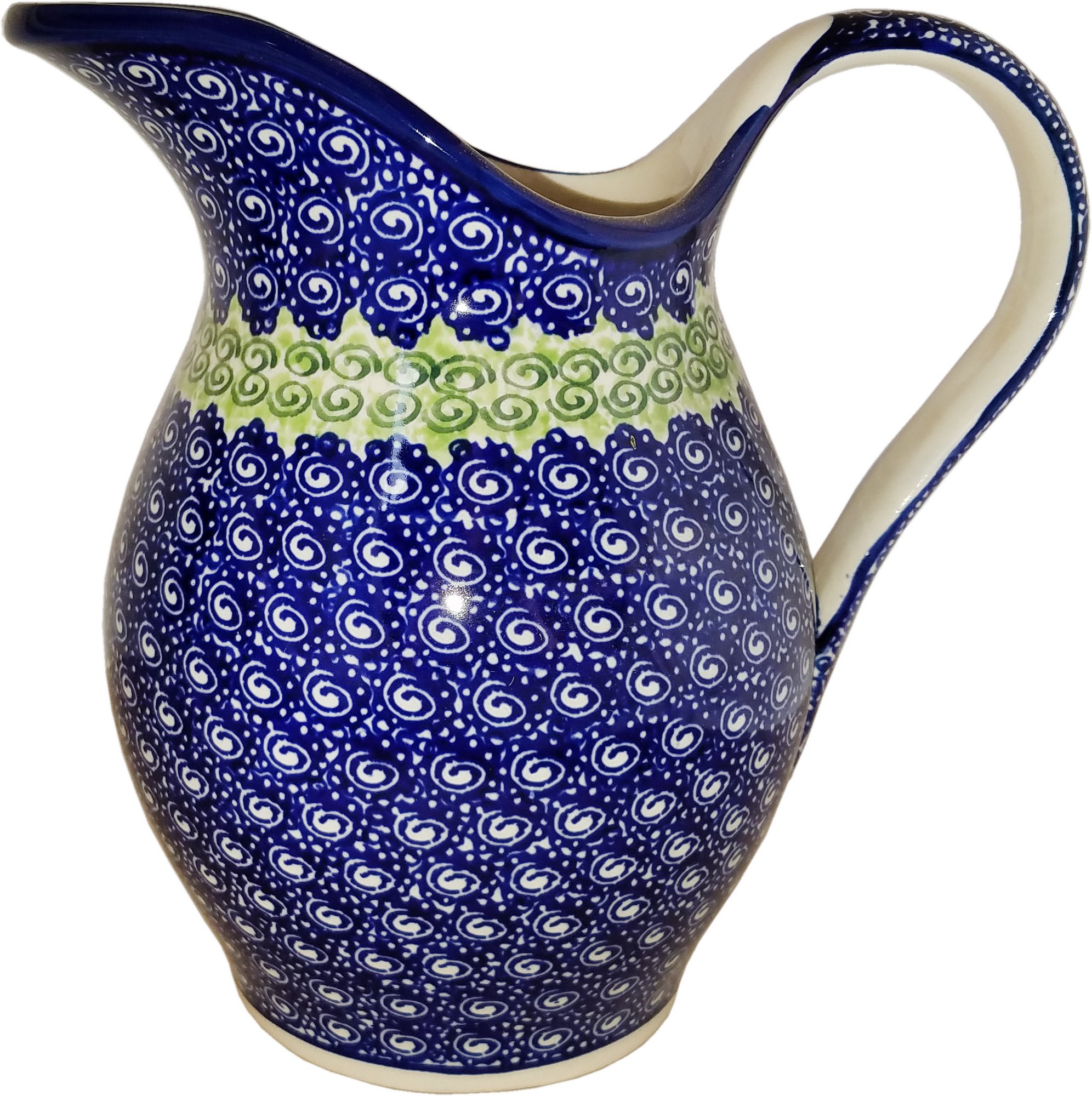 Boleslawiec Polish Pottery Pitcher Water Jug 1.7L Unikat "Alex"