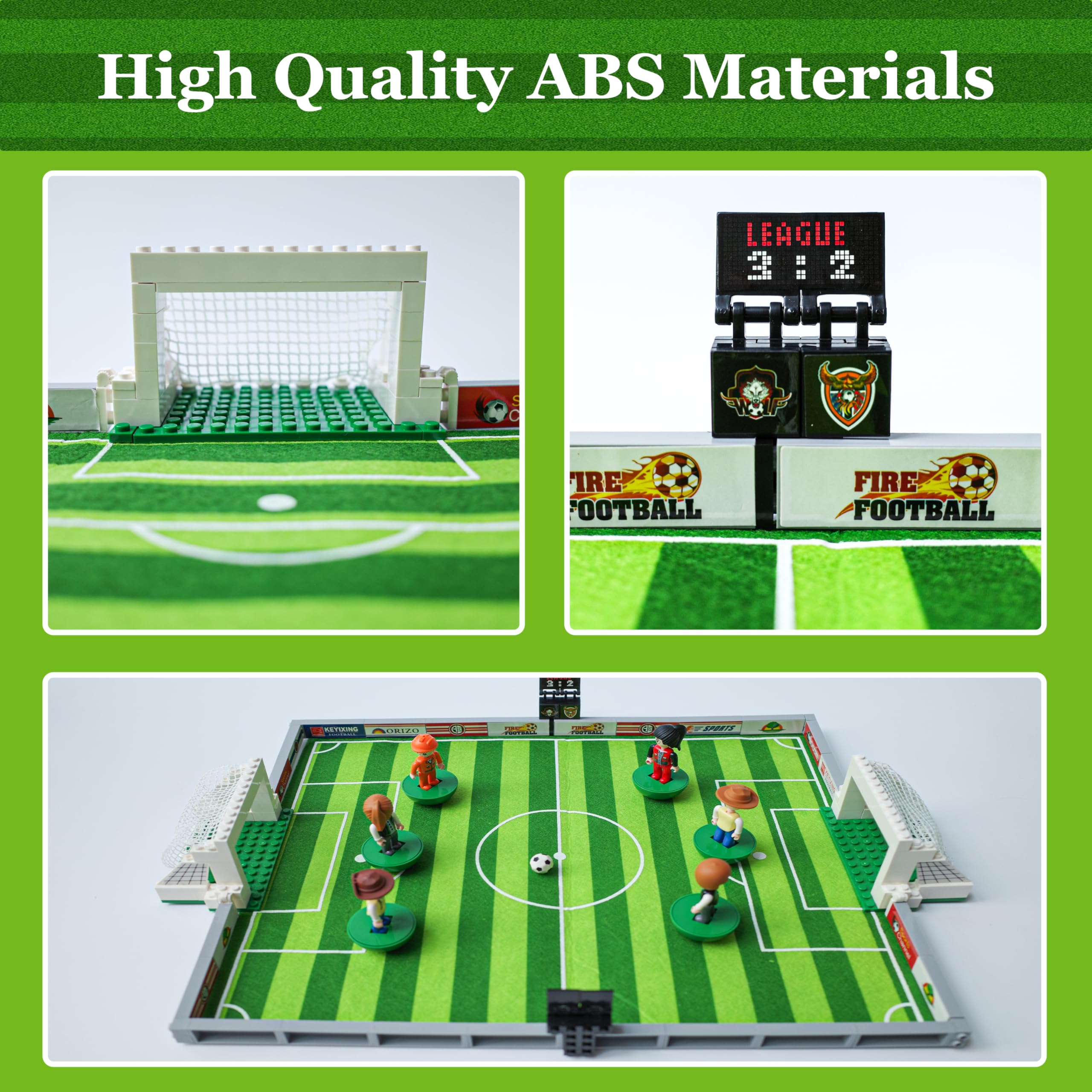 Amazon.co.jp: サッカーフィールドビルディングブロックセット
