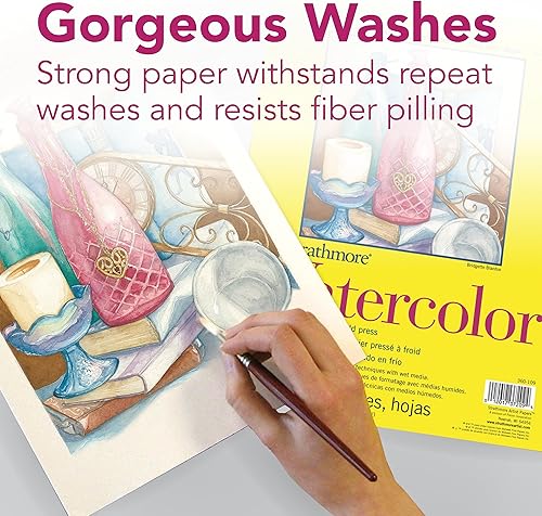Miniatura 7 de Strathmore 300Series Acuarela 9x12 Prensa Fría clase de 24hojas por paquete