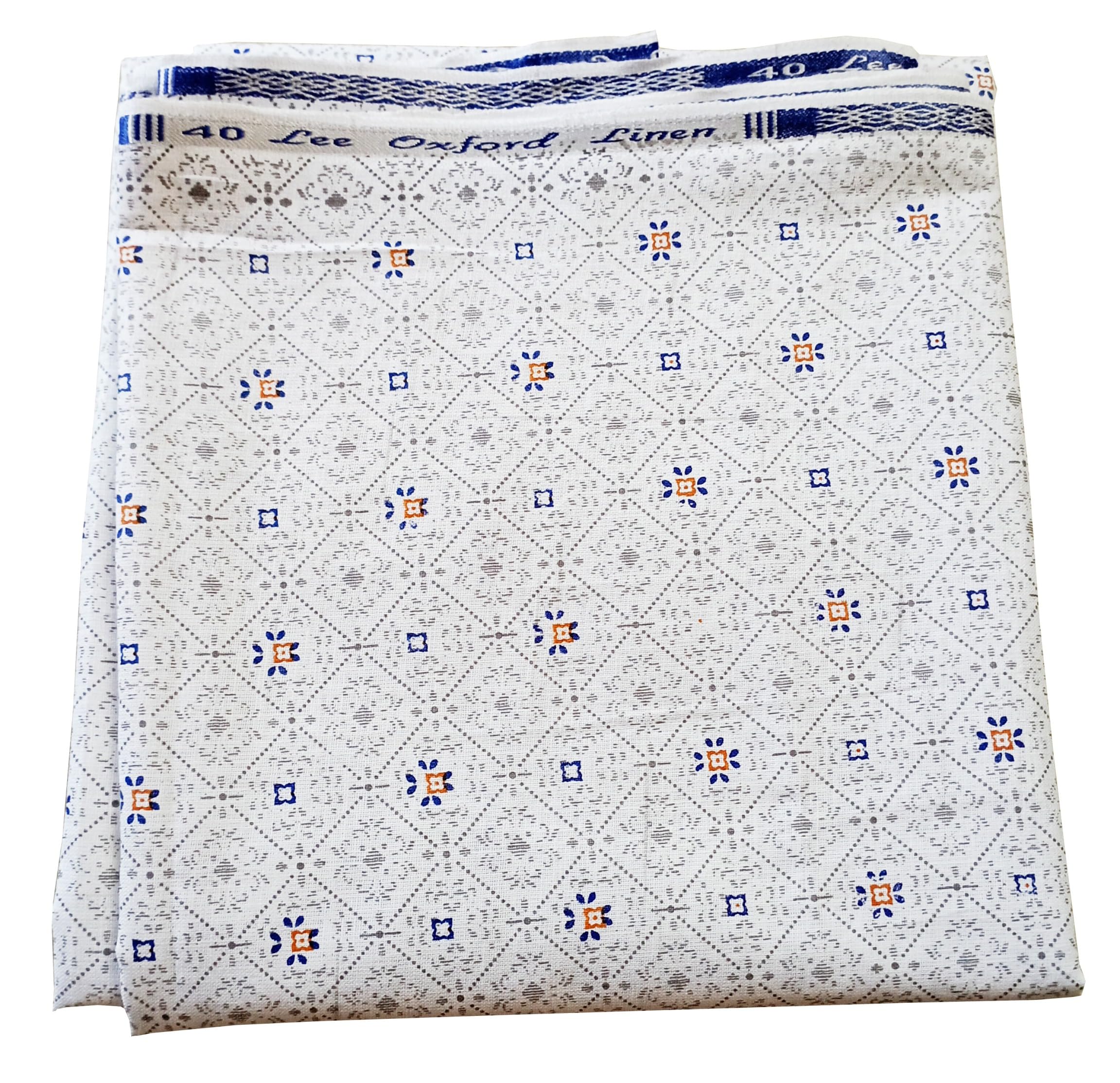 Unstitched Cotton Linen Shirt Fabric Print-image-7