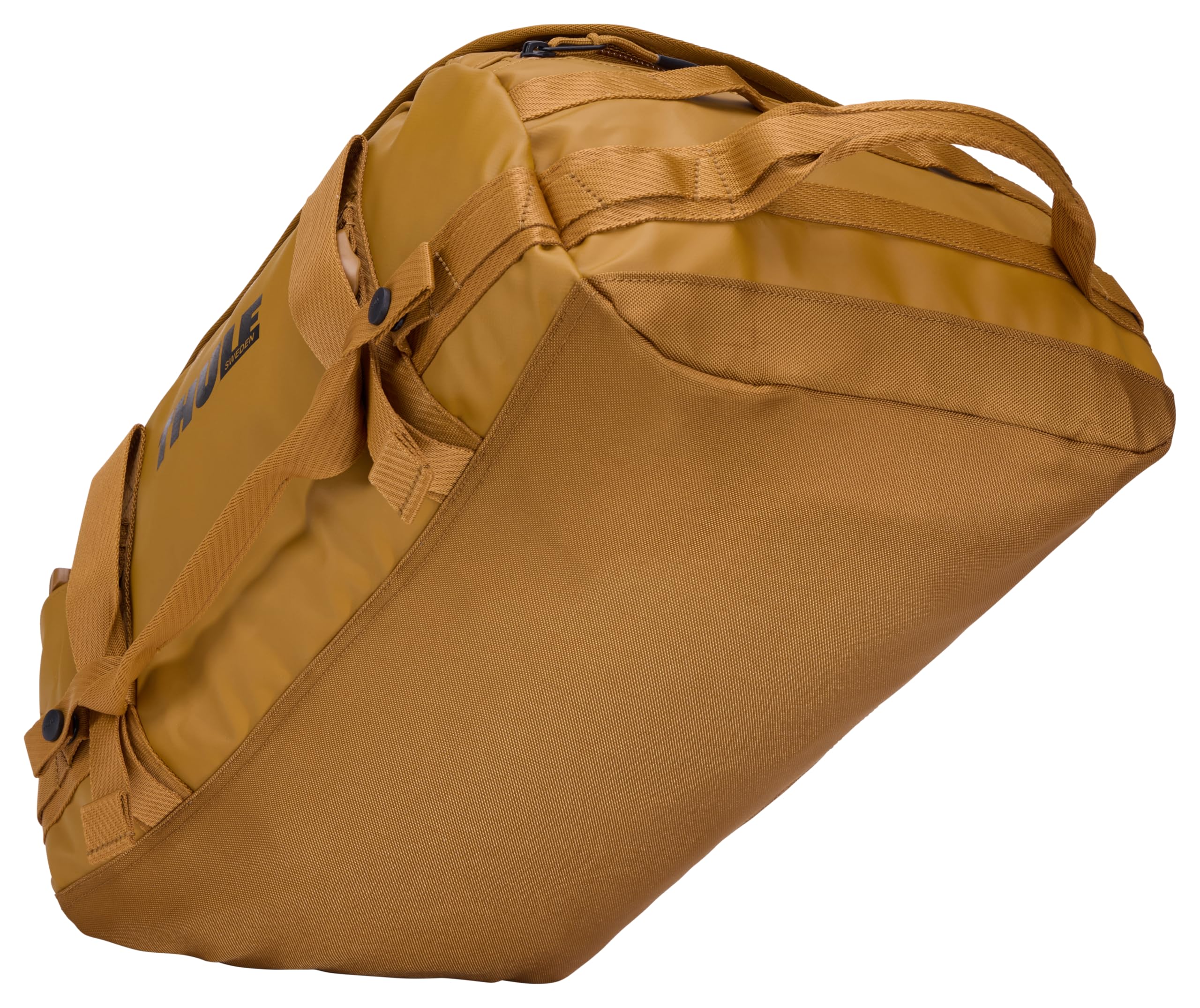 Thule Chasm Torba podróżna duffel 30 l, szeroki otwór ułatwiający pakowanie, plecak, wewnętrzne kieszenie z siatki, wzmocnione dno, z blokadą, materiały, taśmy i siatki z materiału w 100% z recyklingu