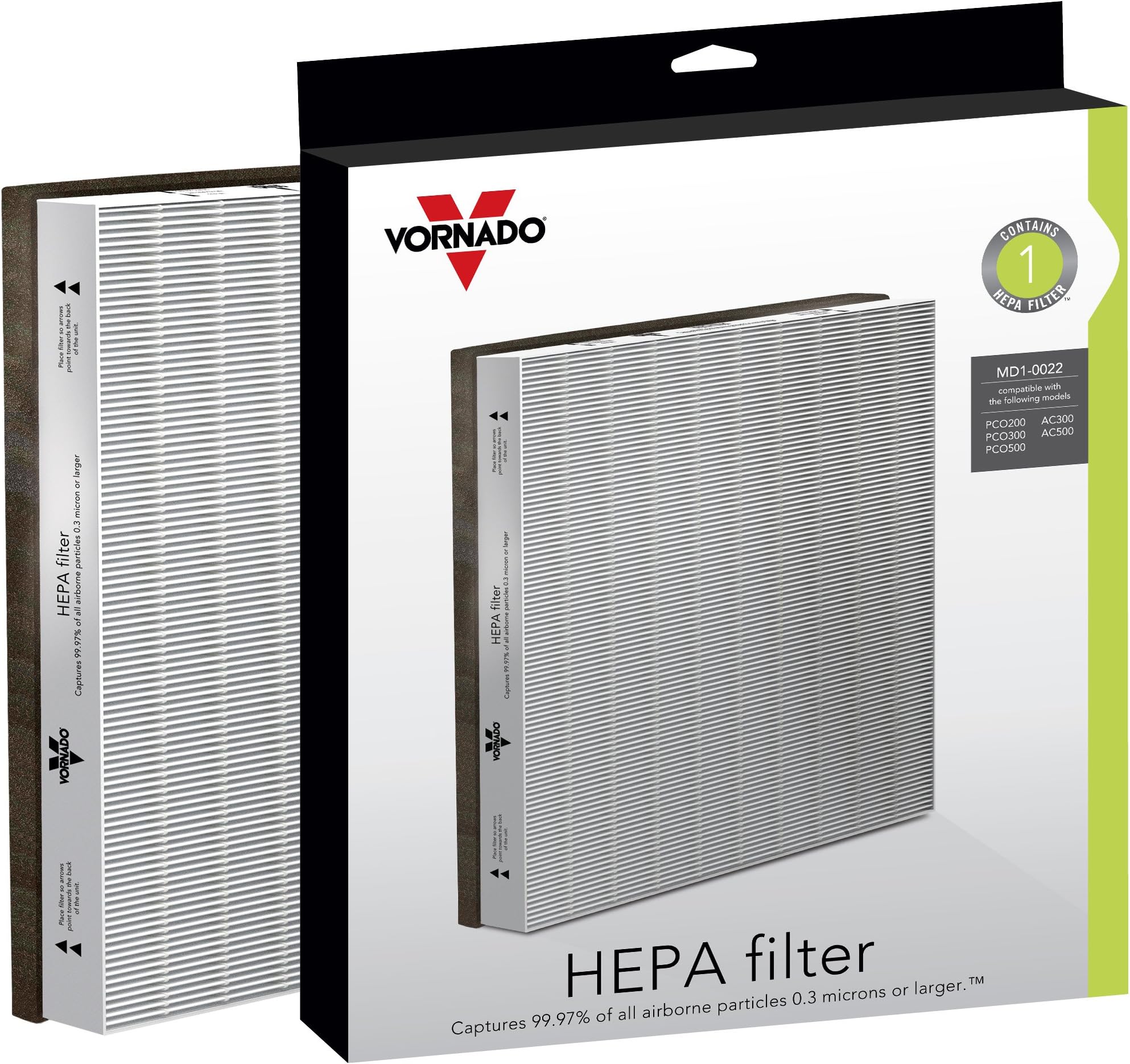 MD1-0022 Air Purifier Filter, 1 Count (Pack of 1), White