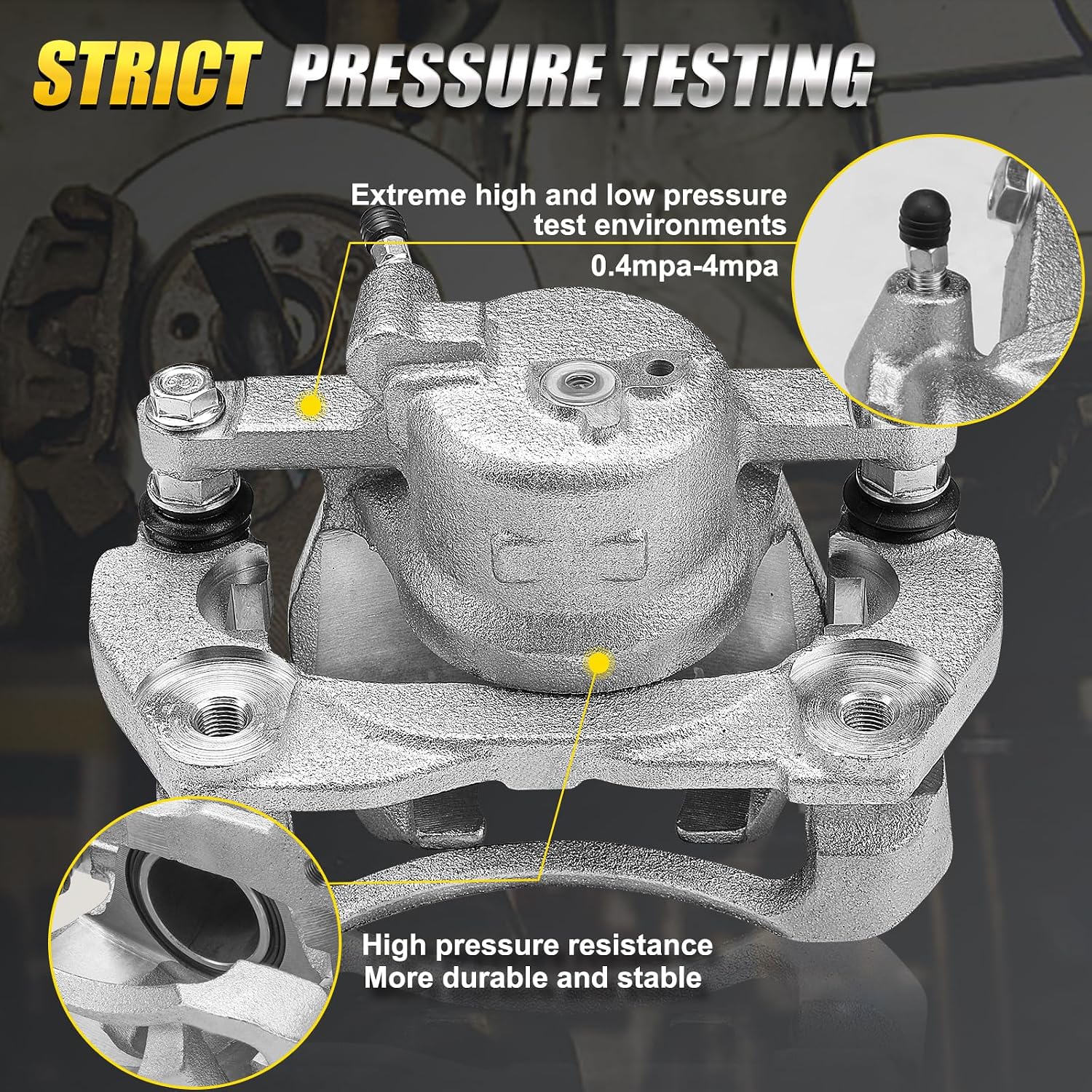 Brake Caliper Assembly with Bracket Fit for Pontiac Vibe 2009-2010; Scion xD 2008-2014; Toyota Corolla 2009-2019; Toyota Matrix 2009-2013 (Front Left)