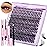 Lash Clusters Kit Lash Extension Kit Wispy 8-16mm Natural Lashes Clusters 240pcs Eyelash Extension Clusters 30D Individual Lashes with Lash Bond and Seal Lash Remover Lash Tweezers by Winifred