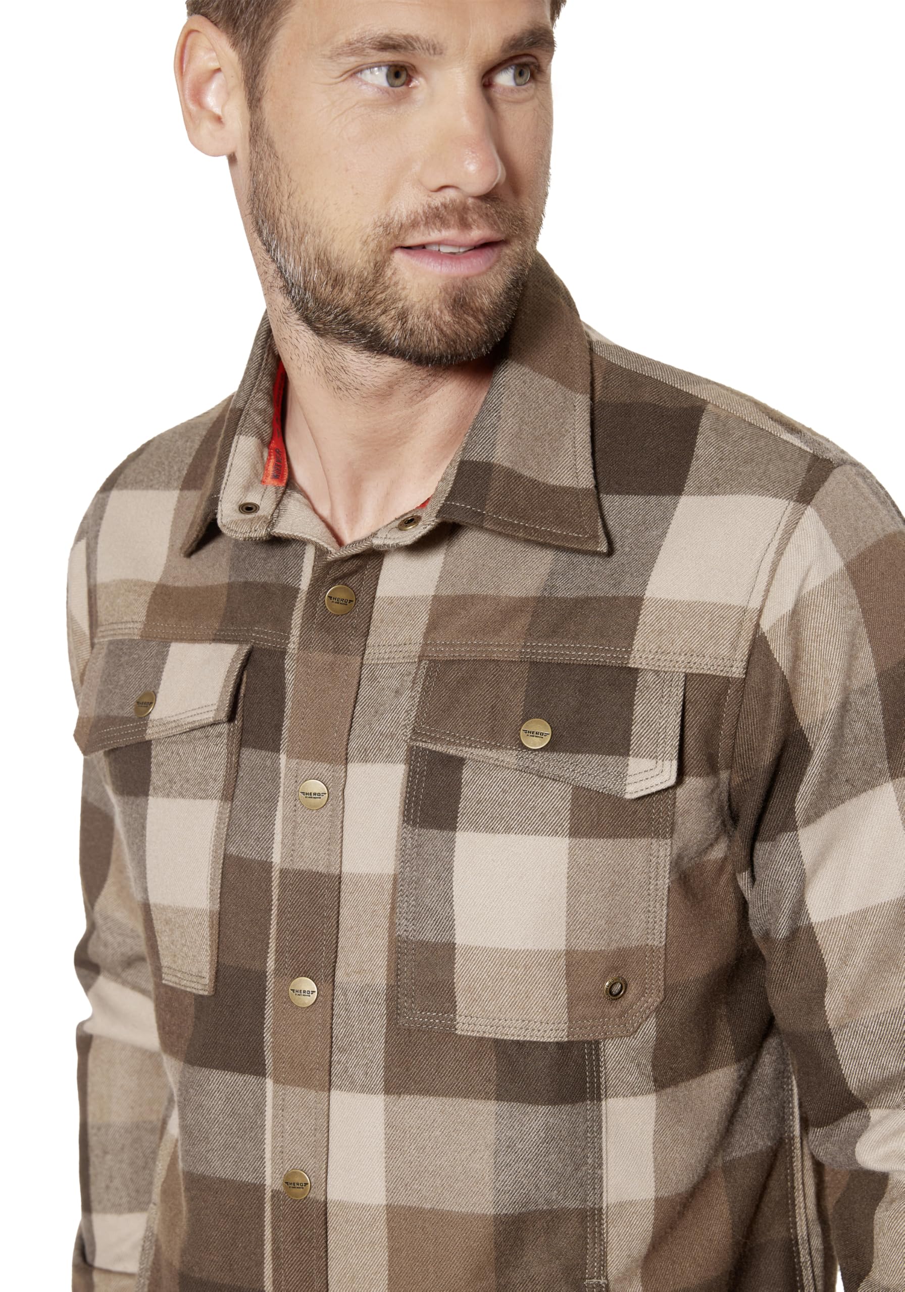 HERO BY JOHN MEDOOX Overshirt Workwear Herren Arbeitshemd Regular Fit