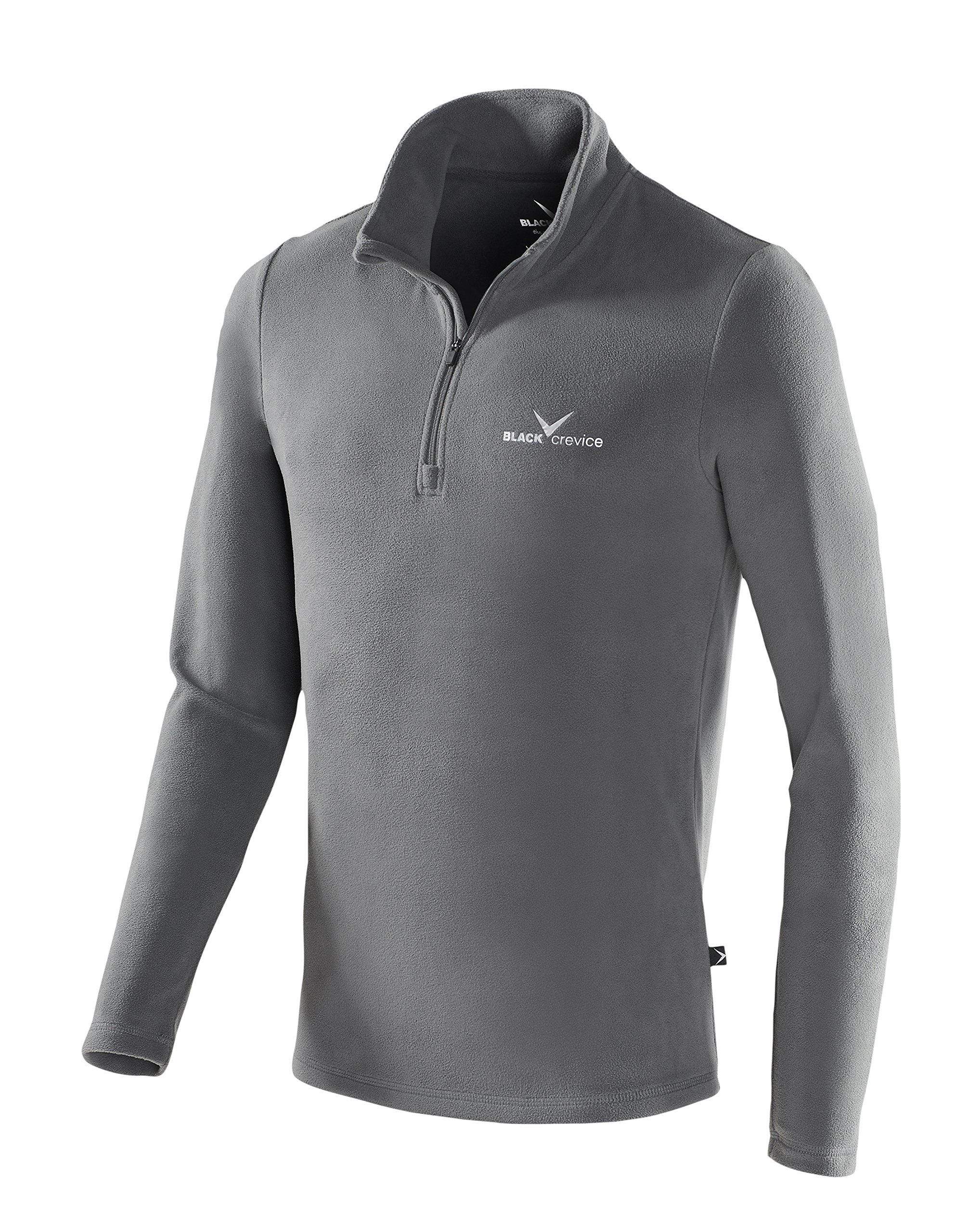 Black Crevice Men Skirolli Ski Roll-Neck, grey - grey / silver, XXL (Manufacturer Size: 56)