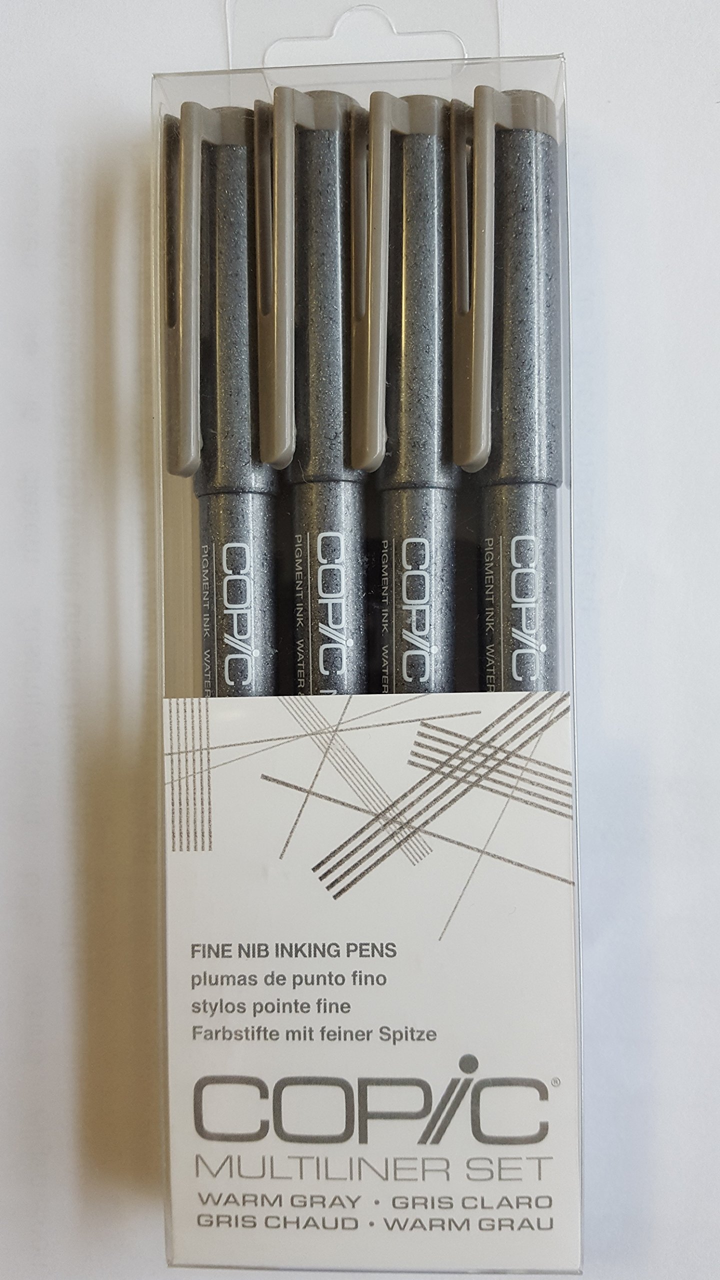 Copic Multiliner Warm Grey Set (0,05, 0,1, 0,3, 0,5)
