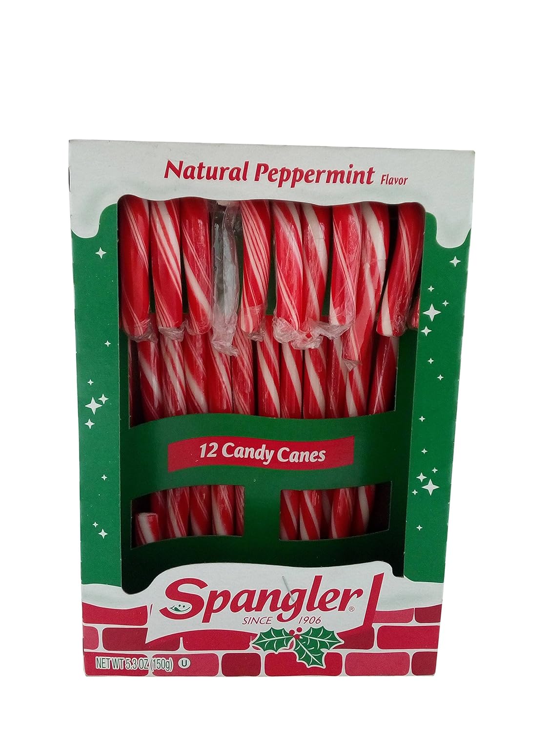 Spangler Candy Canes Natural Peppermint, 12 Pieces Amazon.in
